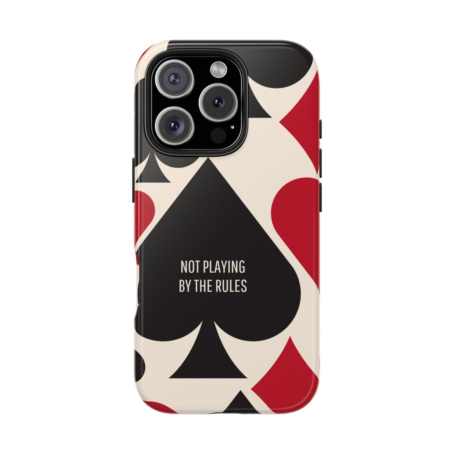 Bold Playing Card Tough Phone Case - Not Playing by the Rules