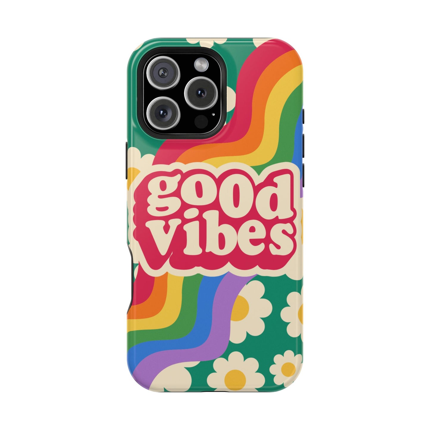 Good Vibes MAGNETIC Tough Phone Cases, Colorful, Cheerful Phone Protection, Gifts for Friends