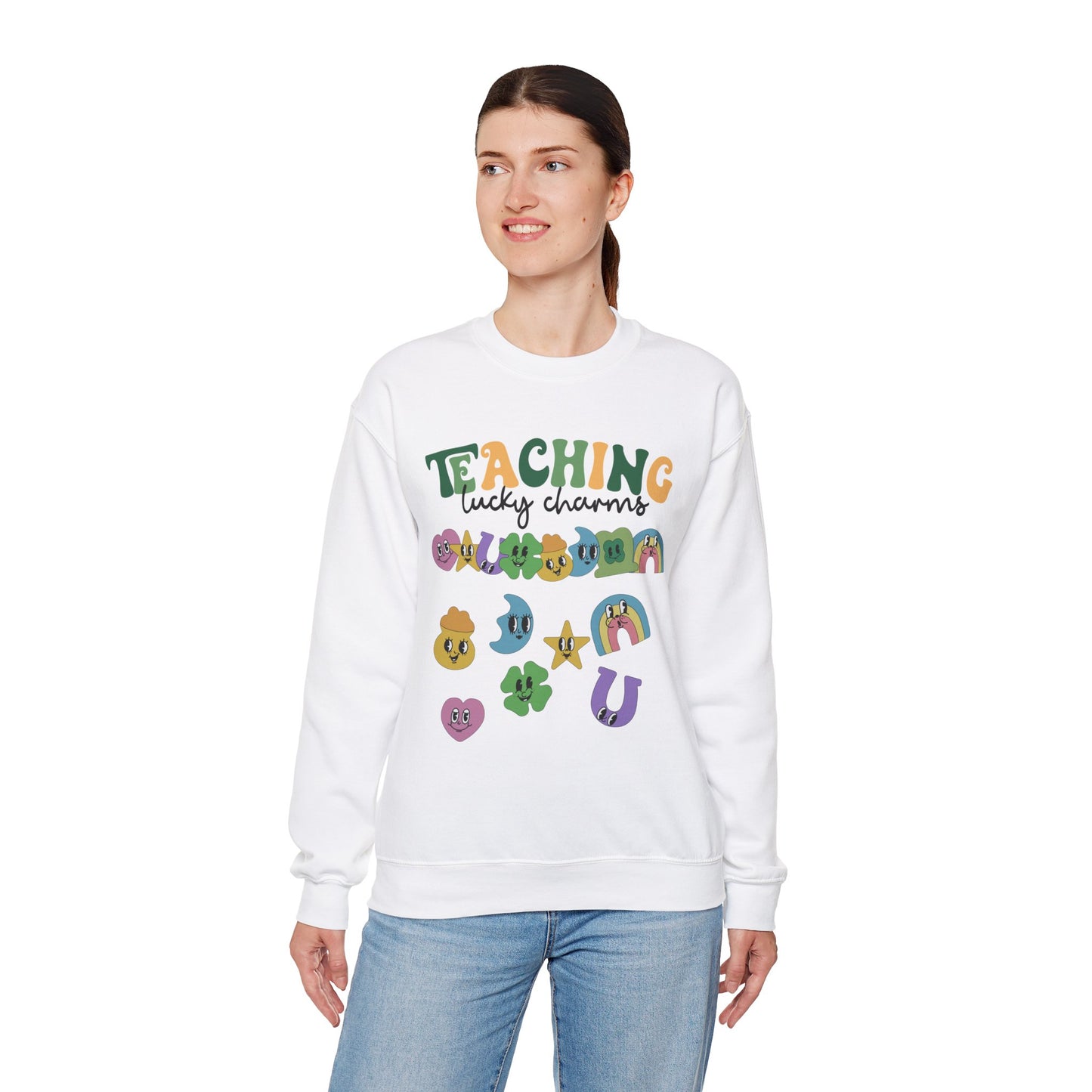 Teaching Lucky Charms Crewneck Sweatshirt for Educators