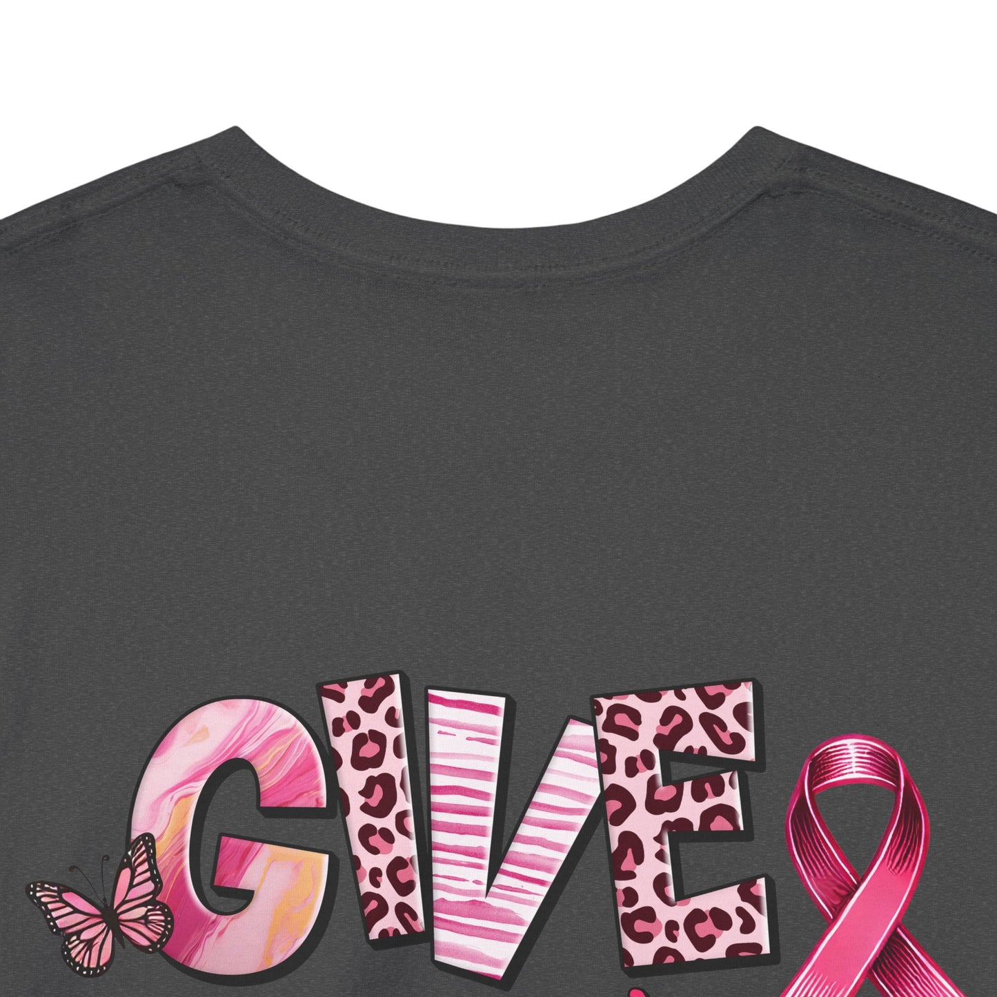 Breast Cancer Awareness Tee - "Give Cancer the Boot" Unisex Cotton Shirt