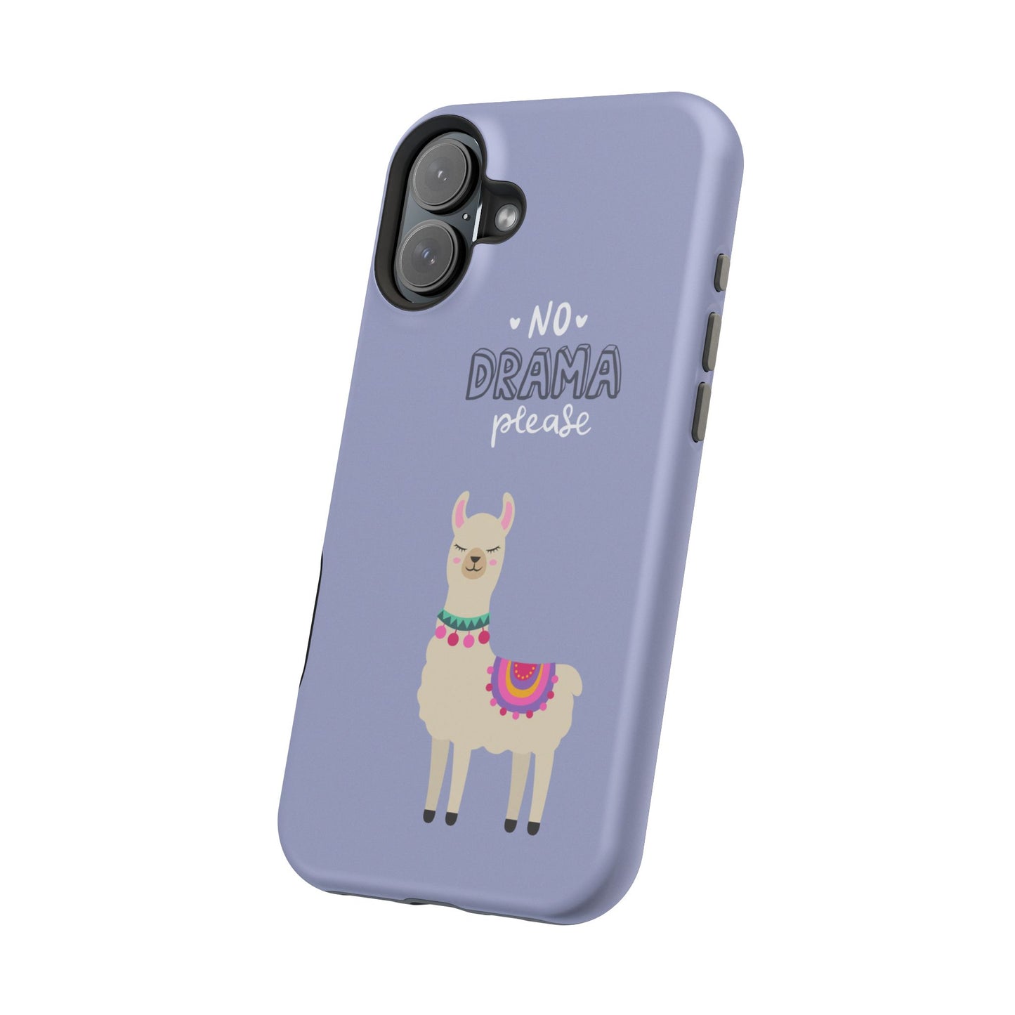 Cute Llama - No Drama MAGNETIC Tough Phone Case