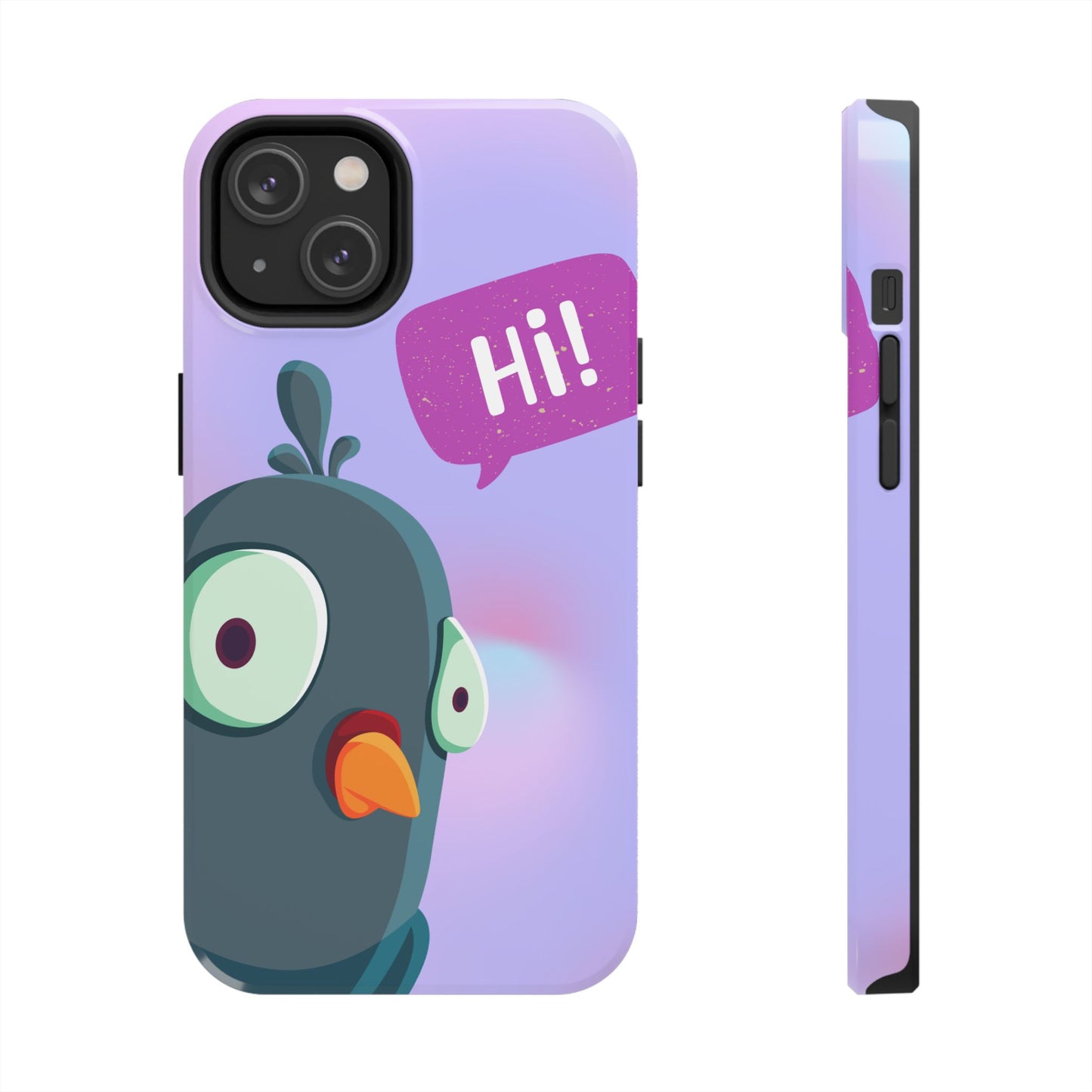Colorful Cartoon Bird Tough Phone Case - Say Hi!