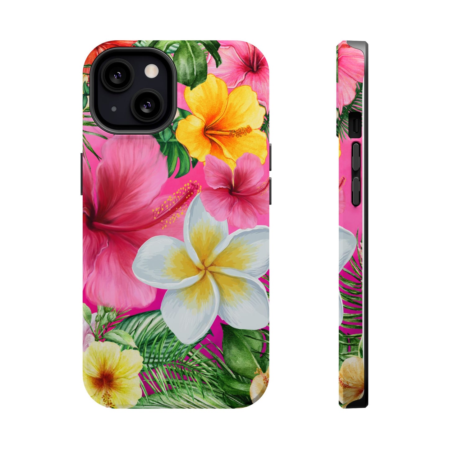 Tropical Floral MAGNETIC Phone Case - Tough, Durable, Chic Protection, Summer Vibes, Gift for Her