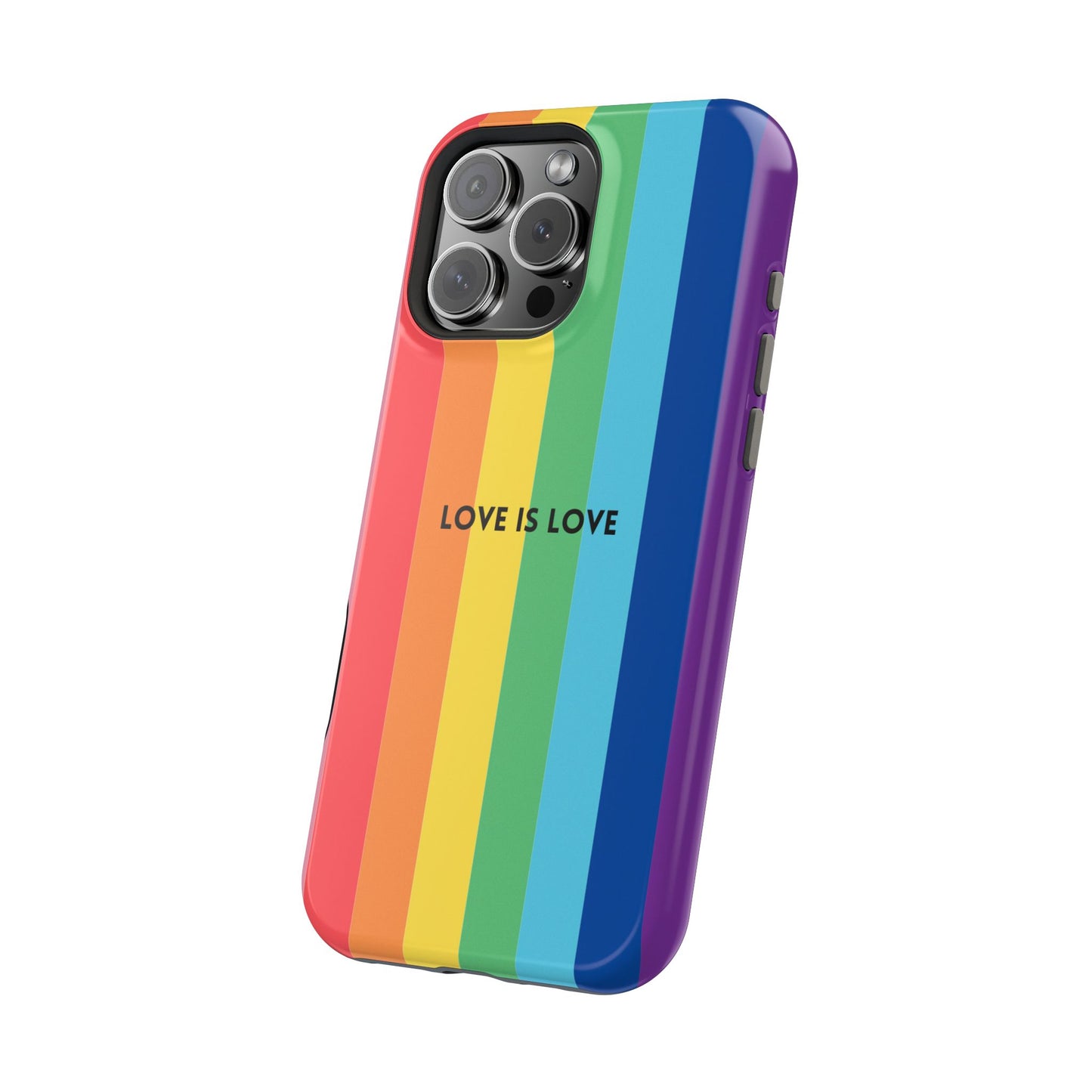 lOVE IS LOVE- Rainbow, LGBTQ+ Pride MAGNETIC Phone Case