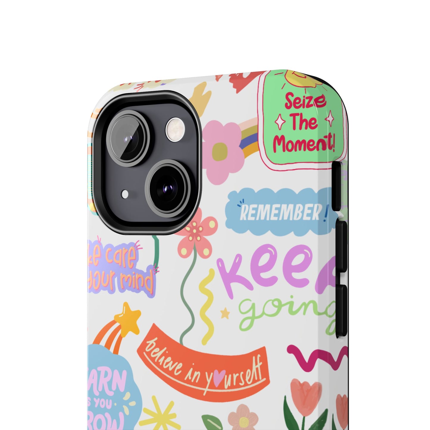 Inspirational, Motivational Phone Case, Cute Floral, Confidence Case, Gift for Her, Positive Vibes