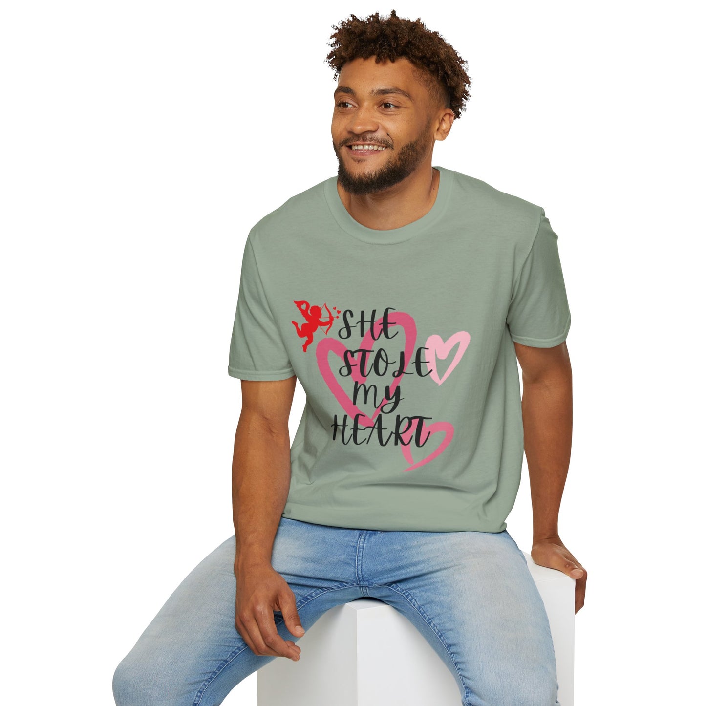 SHe Stole My Heart Unisex T-Shirt - Cute Valentine’s Day Couple Shift