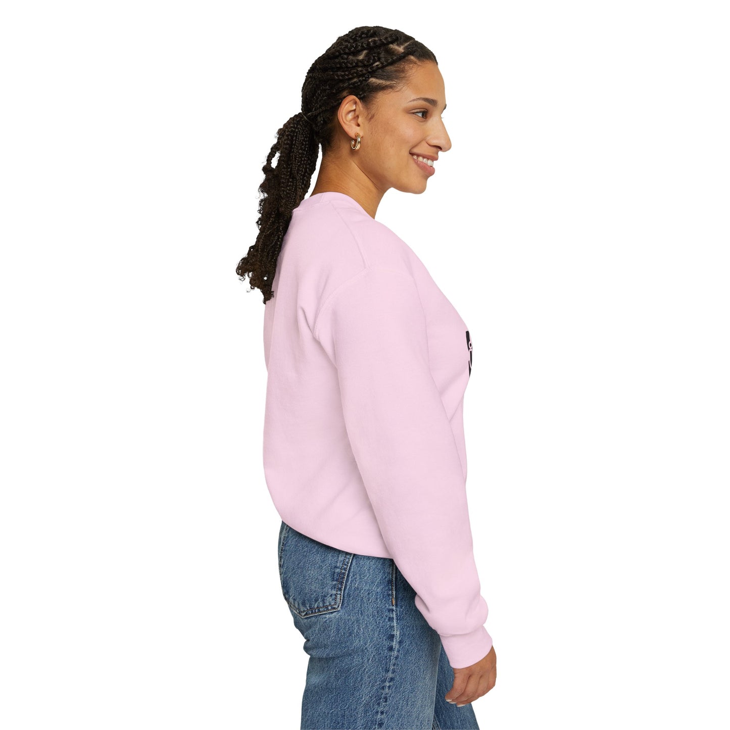 Inspirational Mom Crewneck Sweatshirt - Strong, Chosen, Capable Design