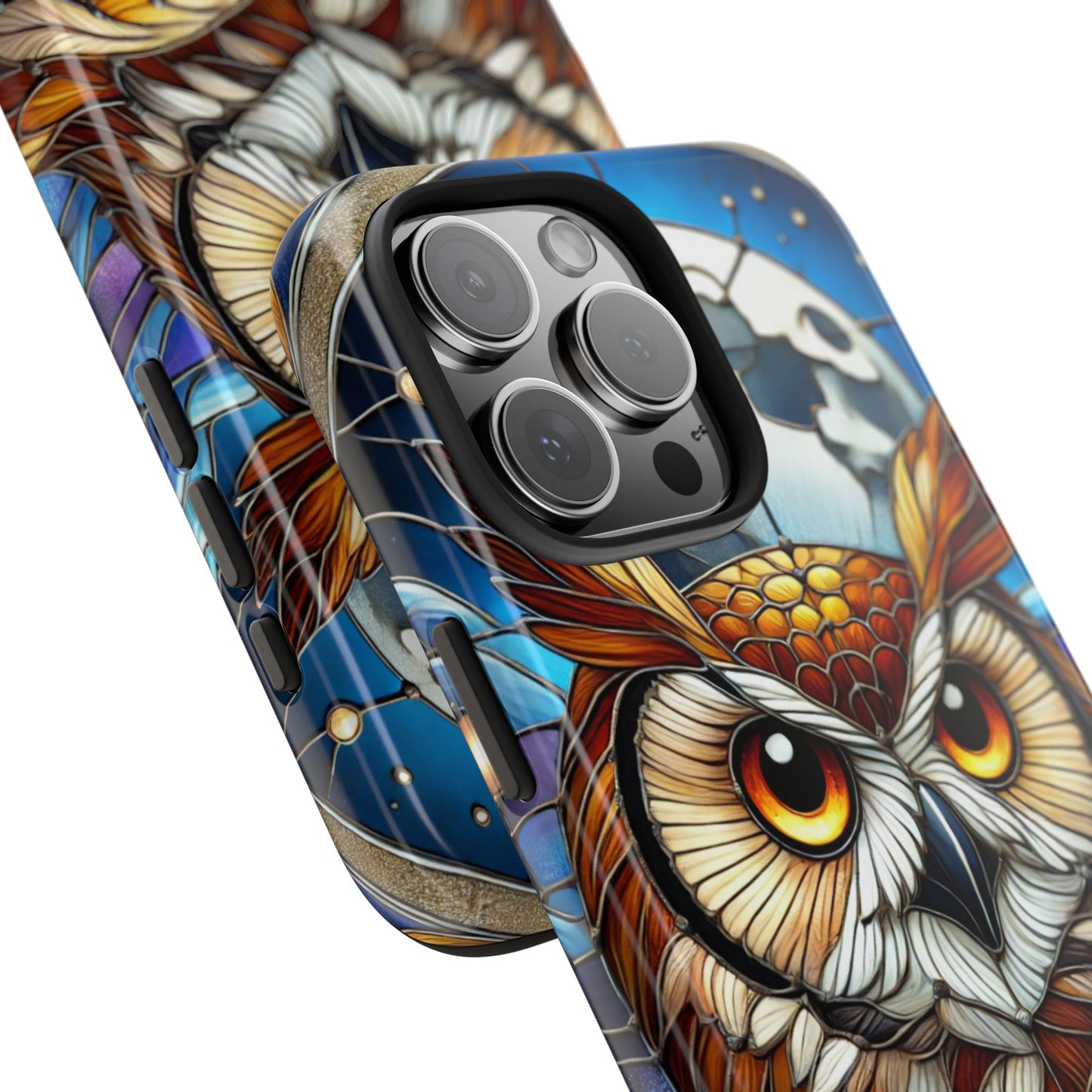 IPhone Case - Owl Stained Glass Design - Durable Protection