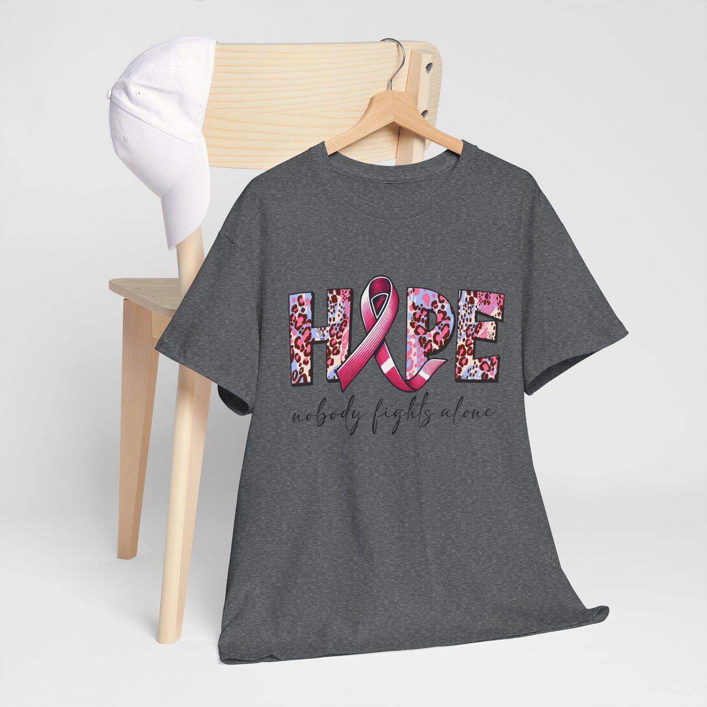 Hope & Support Unisex Tee - Nobody Fights Alone
