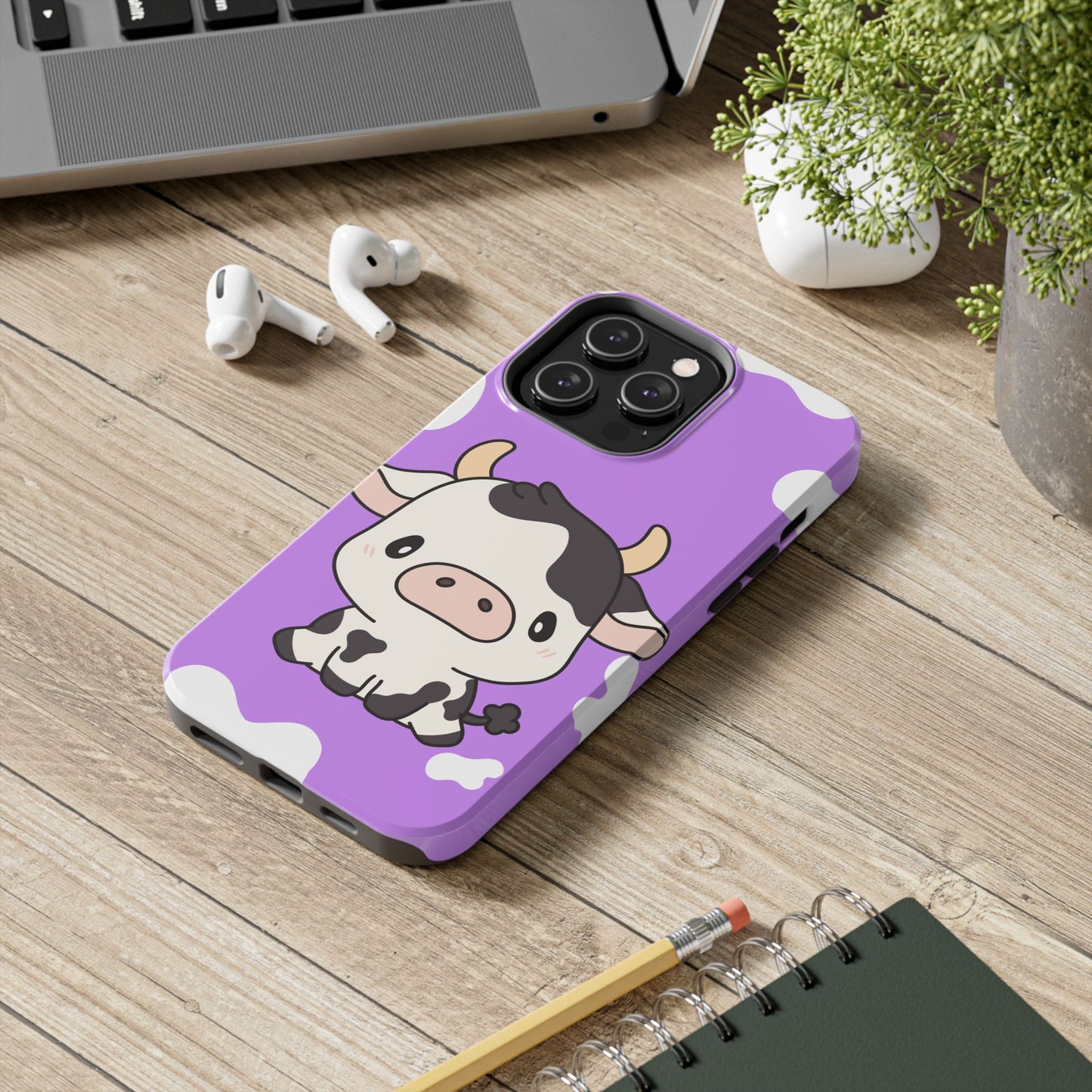 Cute Cow, Farm Animal, Tough Phone Case