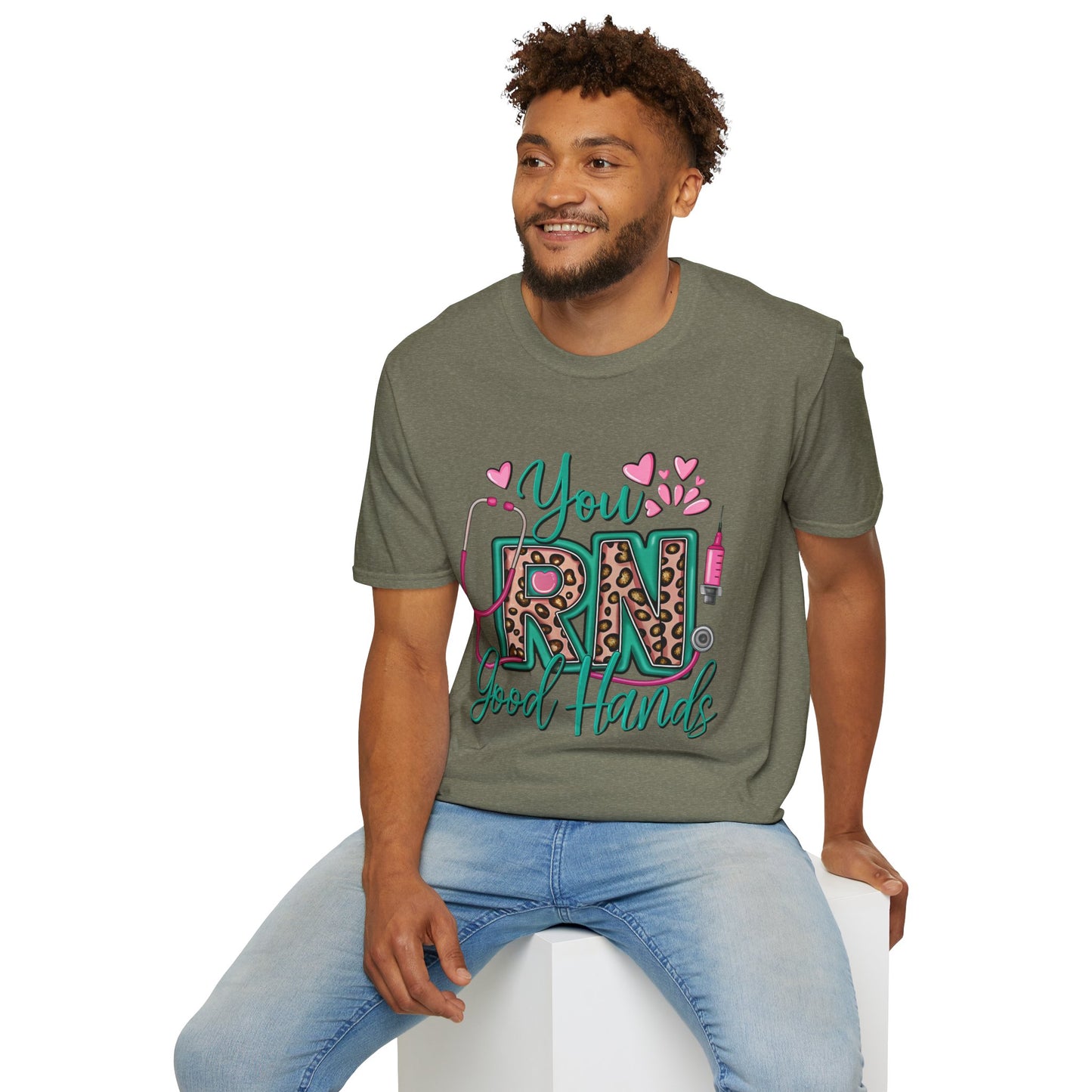 "You RN Good Hands" T-Shirt for Nurses