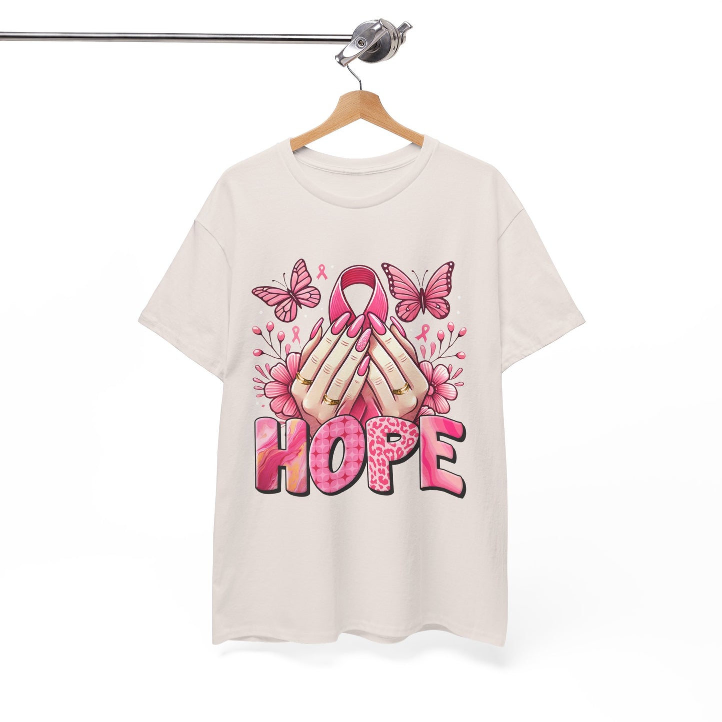 Hopeful Butterflies Unisex Heavy Cotton Tee