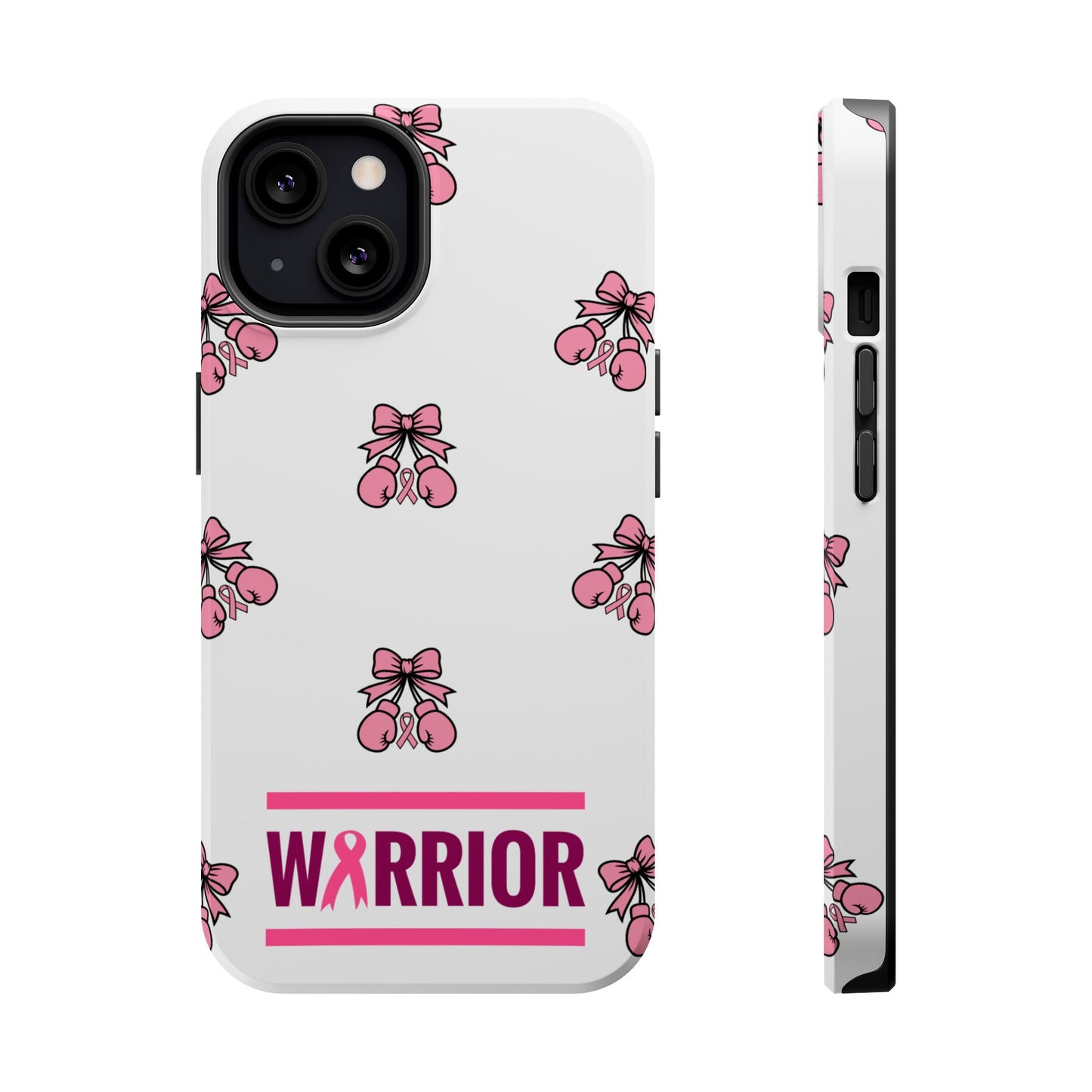 Warrior Bow Pink Magnetic Phone Case, Support Breast Cancer Awareness, Gift for Cancer Fighters for Iphone
