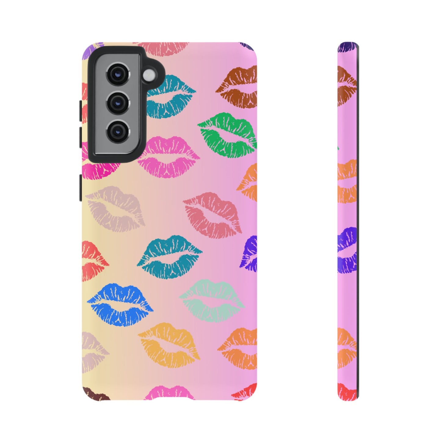 Kiss Print Tough Phone Cases Cute, Durable for Samsung