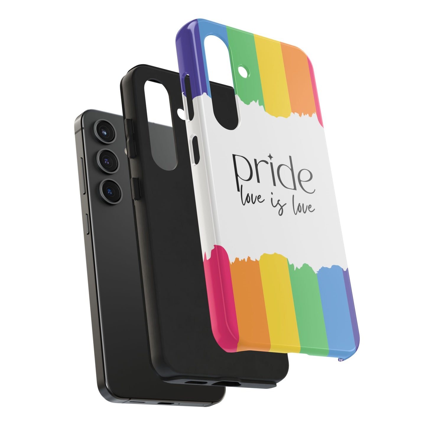 Pride - Love is Love, LGBTQ+, Rainbow Tough Phone Case