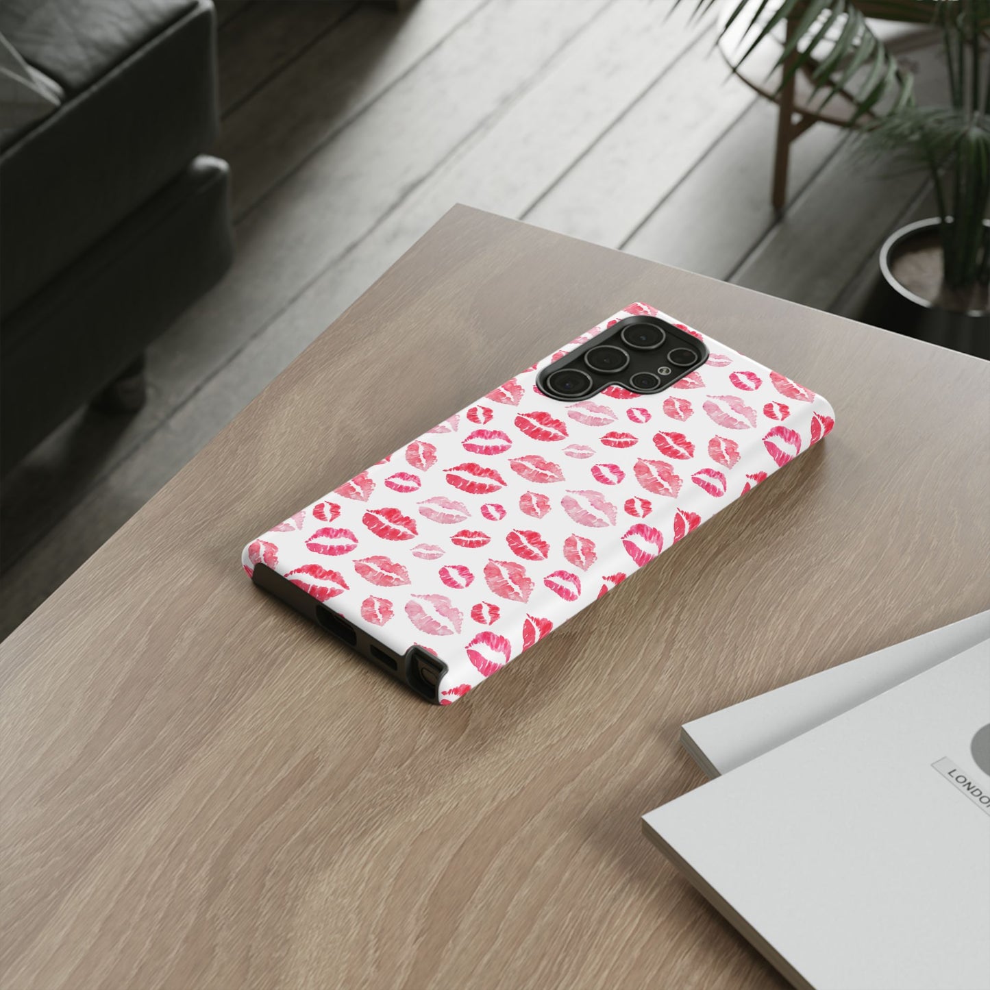 Kiss Pattern Tough Phone Cases, Cute, Unique for Samsung