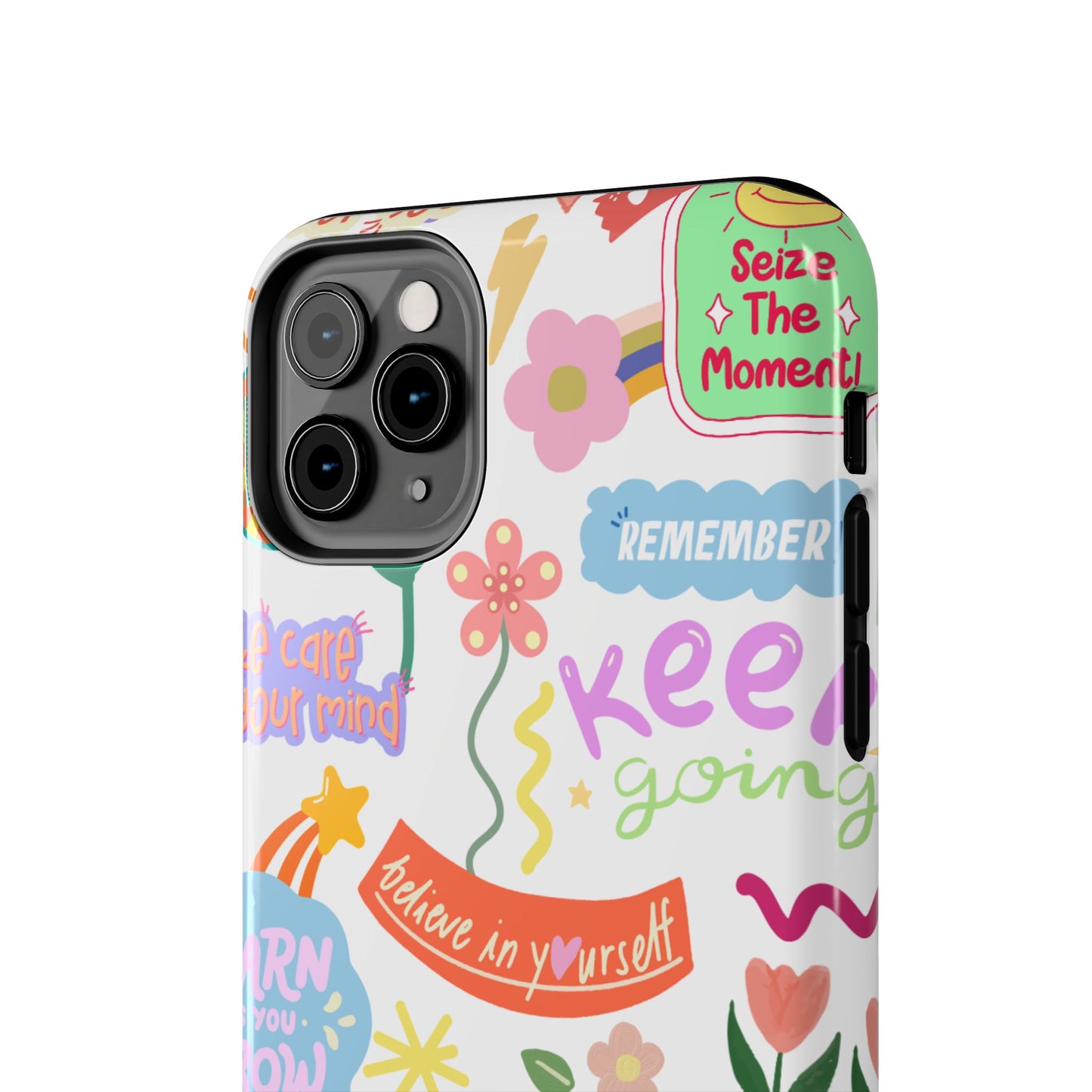 Inspirational, Motivational Phone Case, Cute Floral, Confidence Case, Gift for Her, Positive Vibes