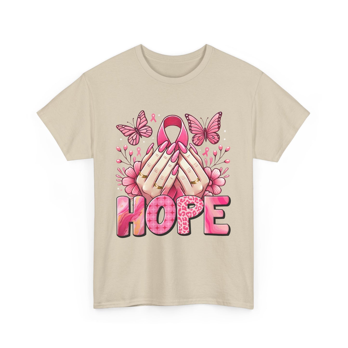 Hopeful Butterflies Unisex Heavy Cotton Tee