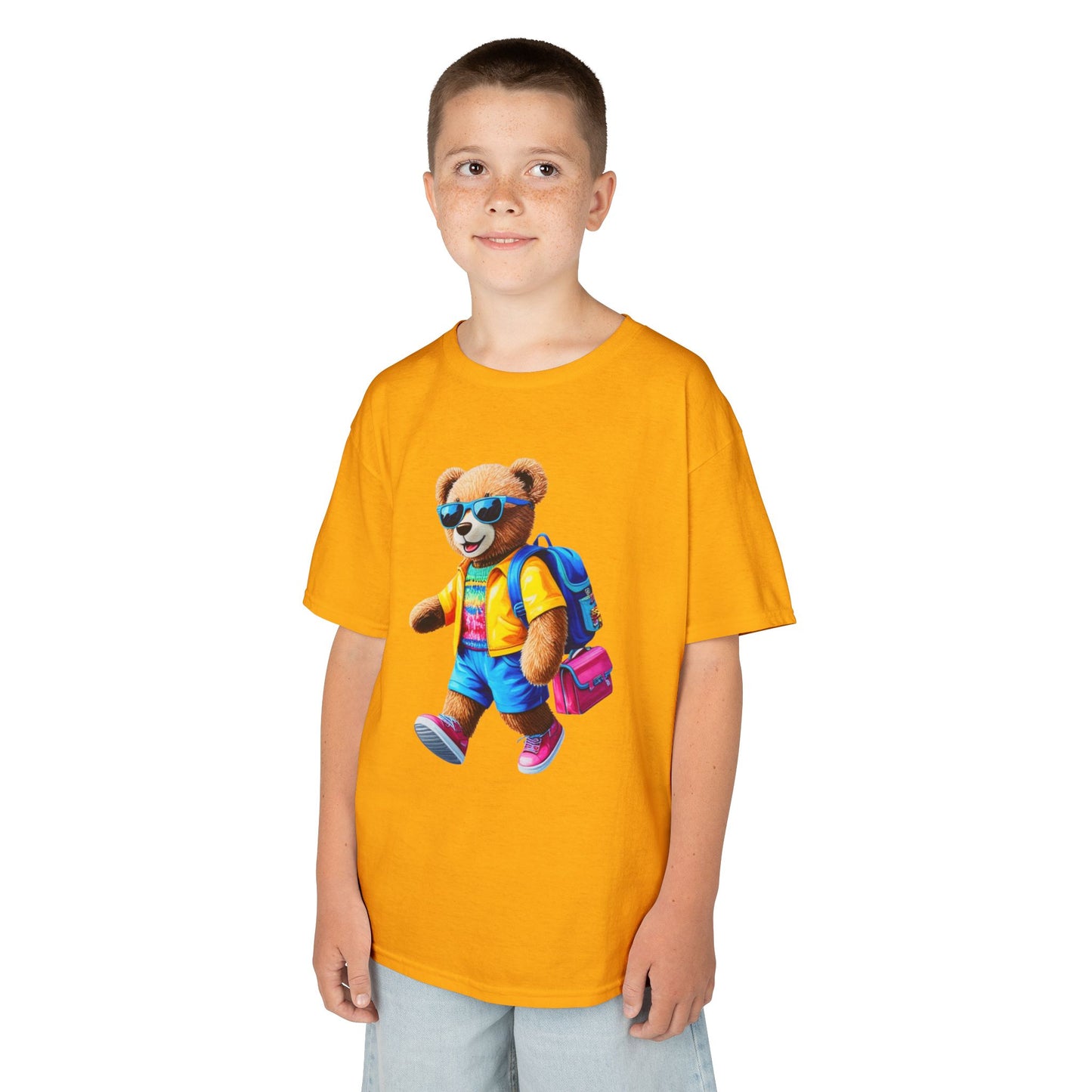 Cool Bear Kids Tee, Kids Cotton T-shirt, Cute Animal Shirt, Back to School Tee, Fun Bear Graphic Tee