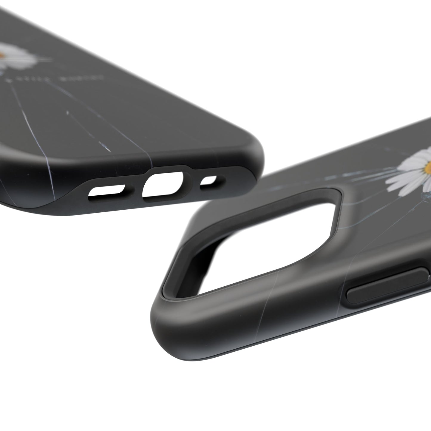 Flawed But Still Worthy Phone Case - Tough Cases, Inspirational Gift, Floral Design, Self-Love