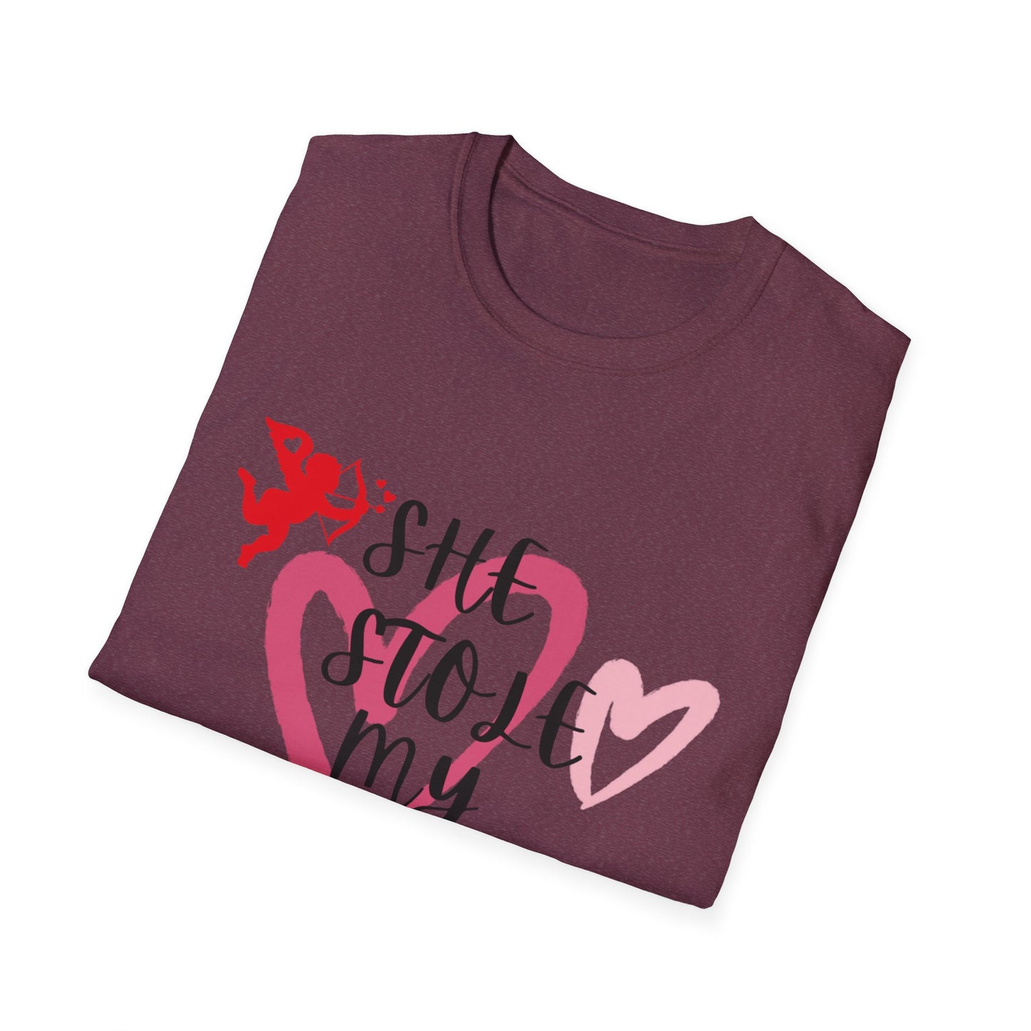SHe Stole My Heart Unisex T-Shirt - Cute Valentine’s Day Couple Shift