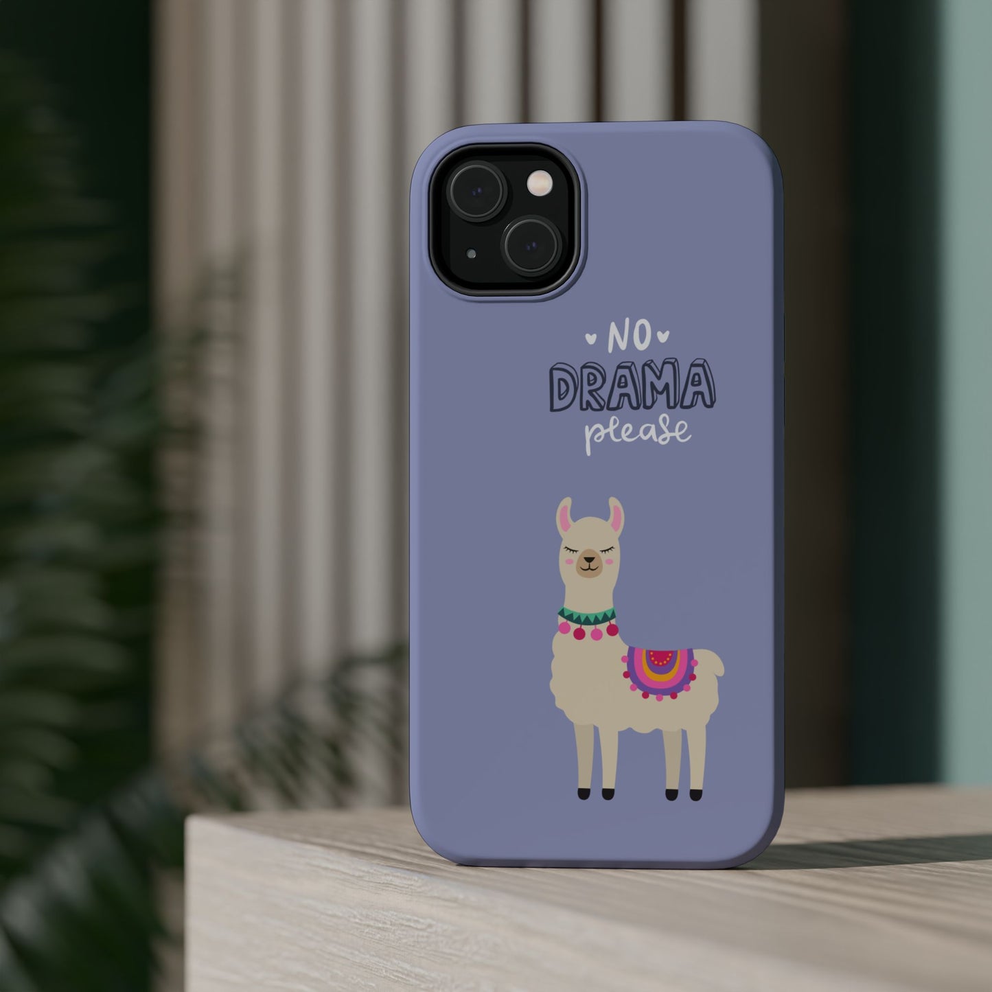 Cute Llama - No Drama MAGNETIC Tough Phone Case