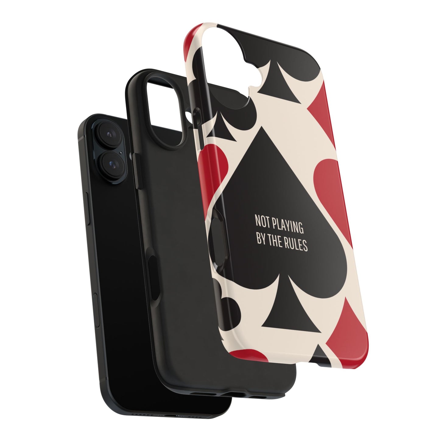 Bold Playing Card Tough Phone Case - Not Playing by the Rules