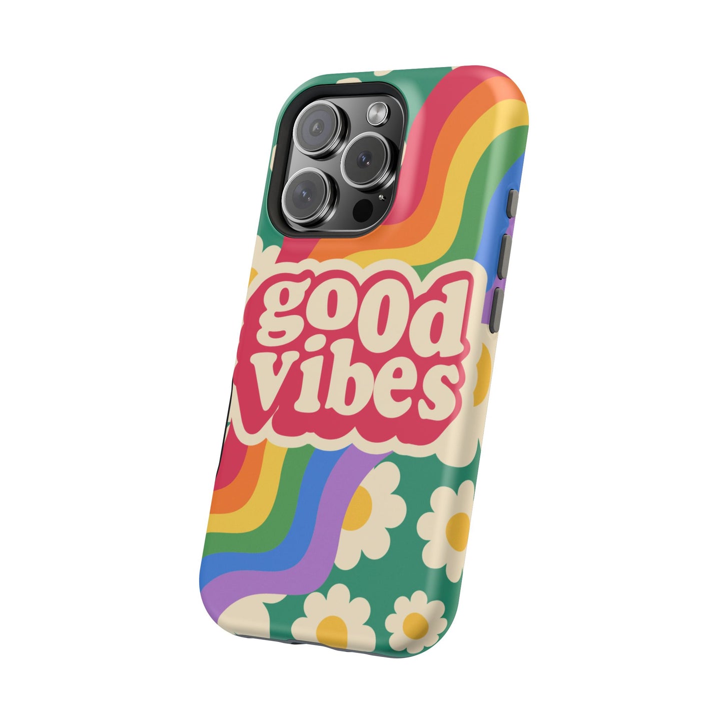 Good Vibes MAGNETIC Tough Phone Cases, Colorful, Cheerful Phone Protection, Gifts for Friends
