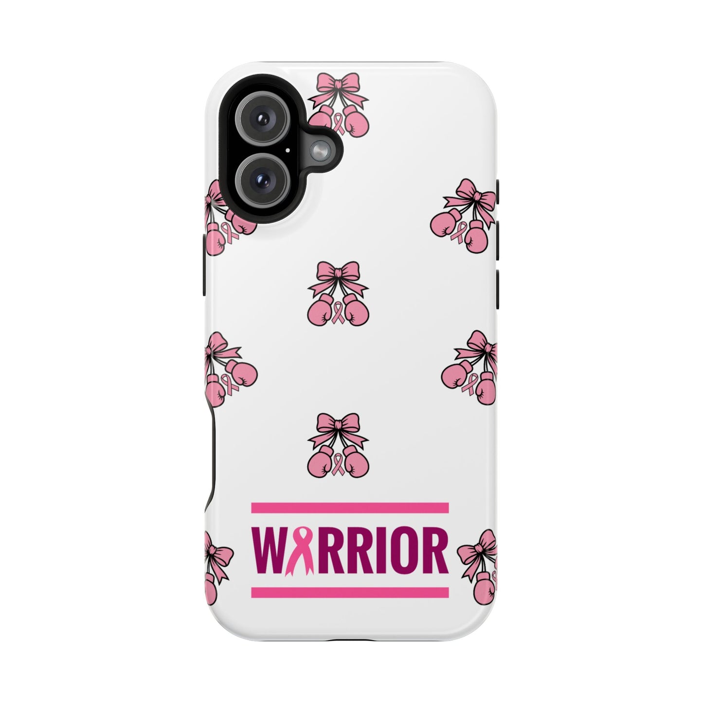 Warrior Bow Pink Magnetic Phone Case, Support Breast Cancer Awareness, Gift for Cancer Fighters for Iphone