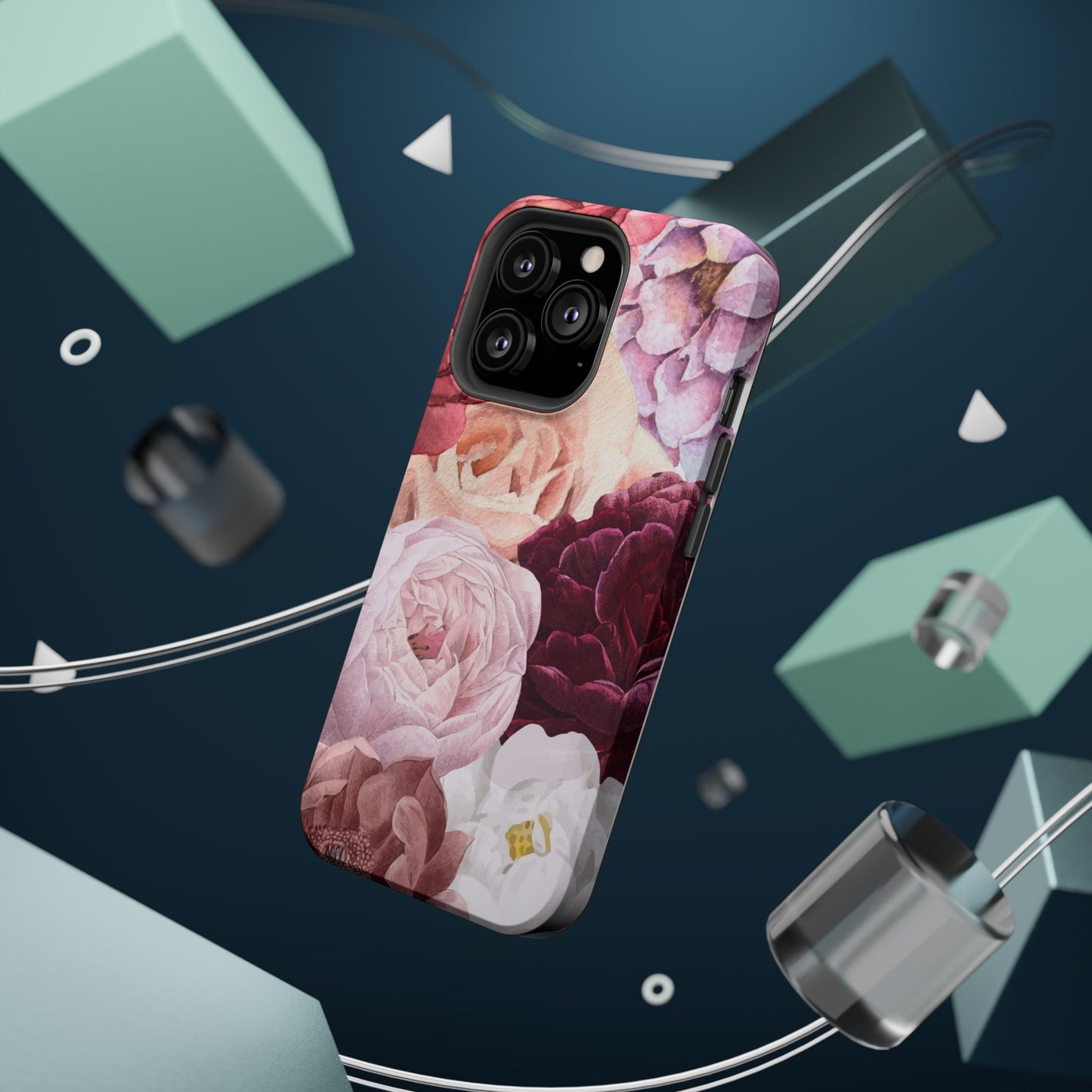 Elegant Protection for Every Occasion Floral Tough Phone Case