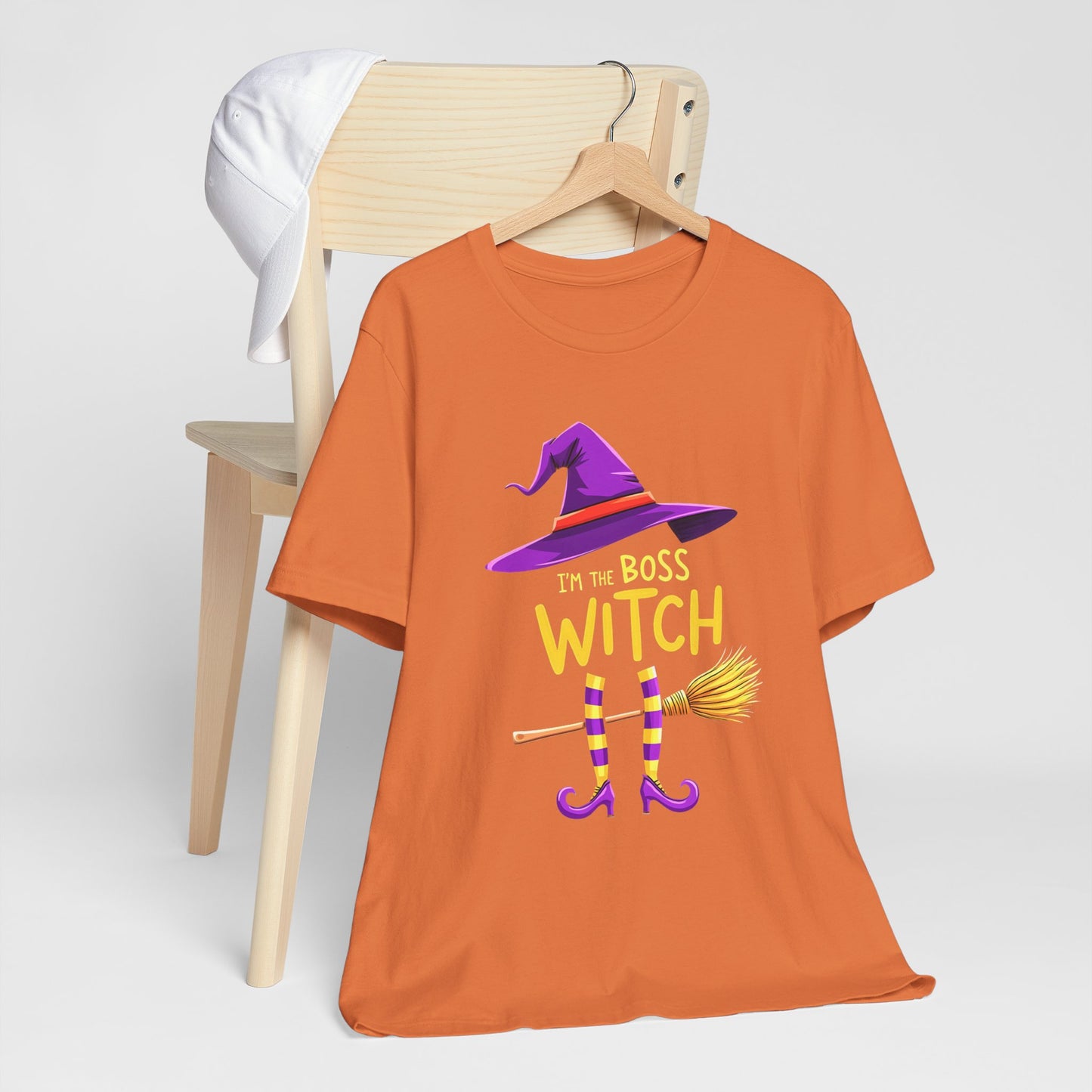 Spooky, Witchy "I'm the Boss Witch" Unisex Tee for Halloween Fun