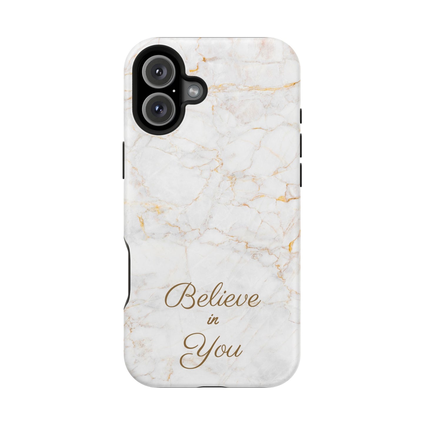 Elegant Motivational, Inspirational - Believe in You, Tough MAGNETIC Phone Case