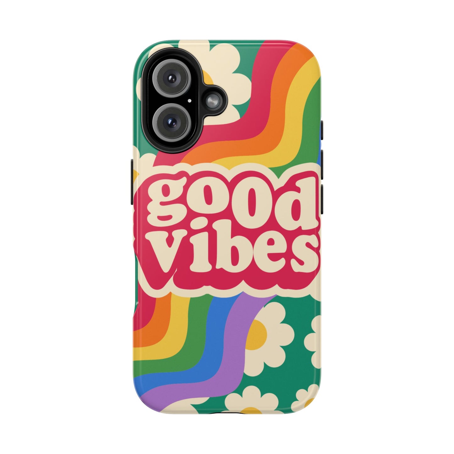 Good Vibes Tough Phone Cases, Colorful, Cheerful Phone Protection, Gifts for Friends