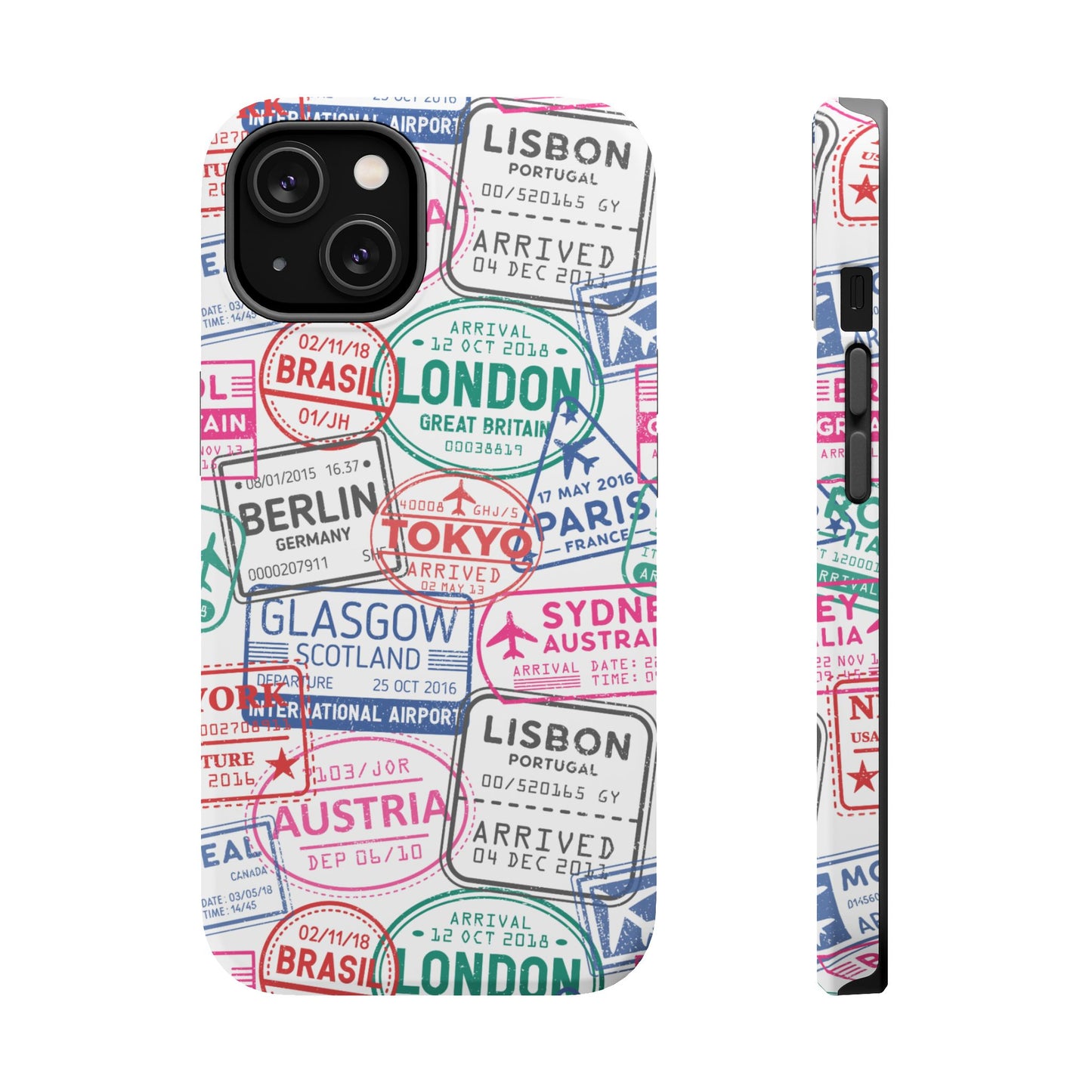 Travel-Inspired, Passport, Travelers, Adventure Stamp, Unique MAGNETIC Phone Case