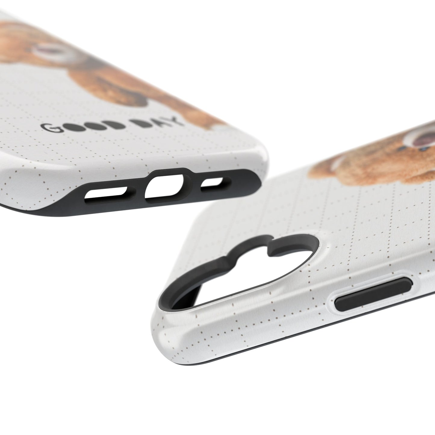 Good Day Teddy Bear MAGNETIC Phone Cases, Cute, Gift for Friends, Teddy Bear Lover's Case