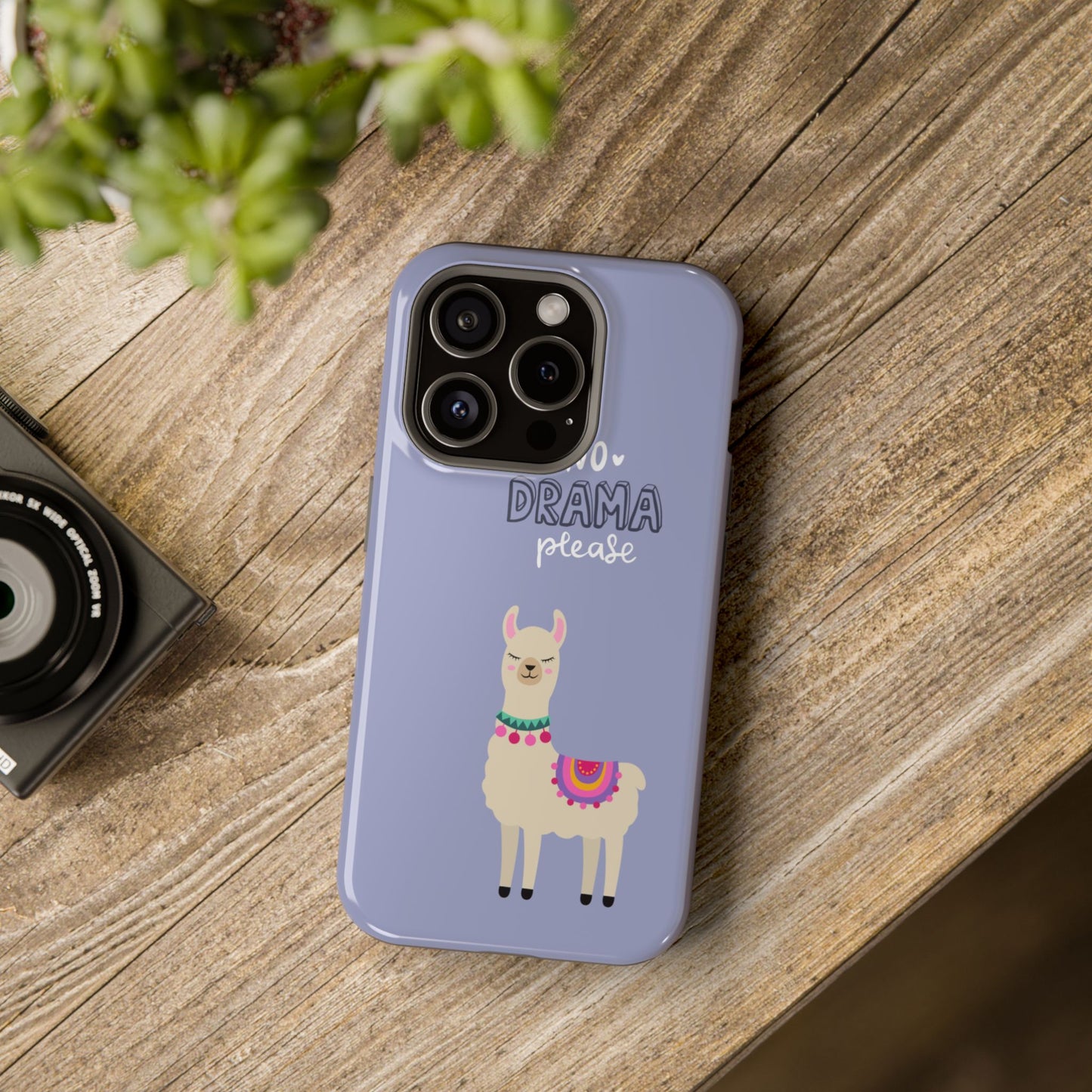Cute Llama - No Drama MAGNETIC Tough Phone Case