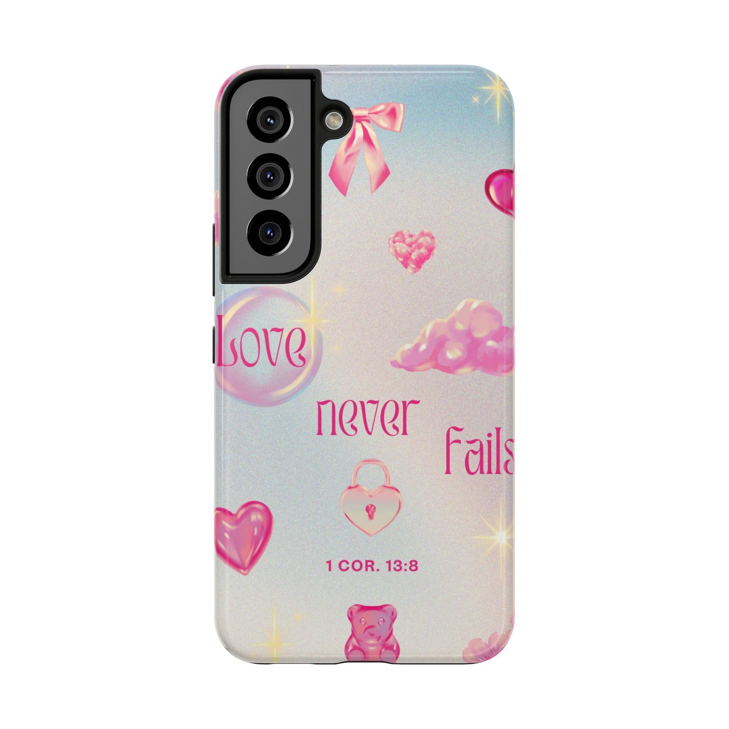 Love Never Fails Bible Verse Tough Phone Case