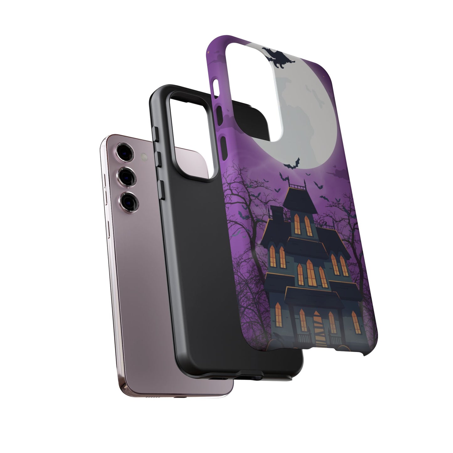 Halloween Haunted, Spooky House, Witchy Vibe Phone Case for Samsung