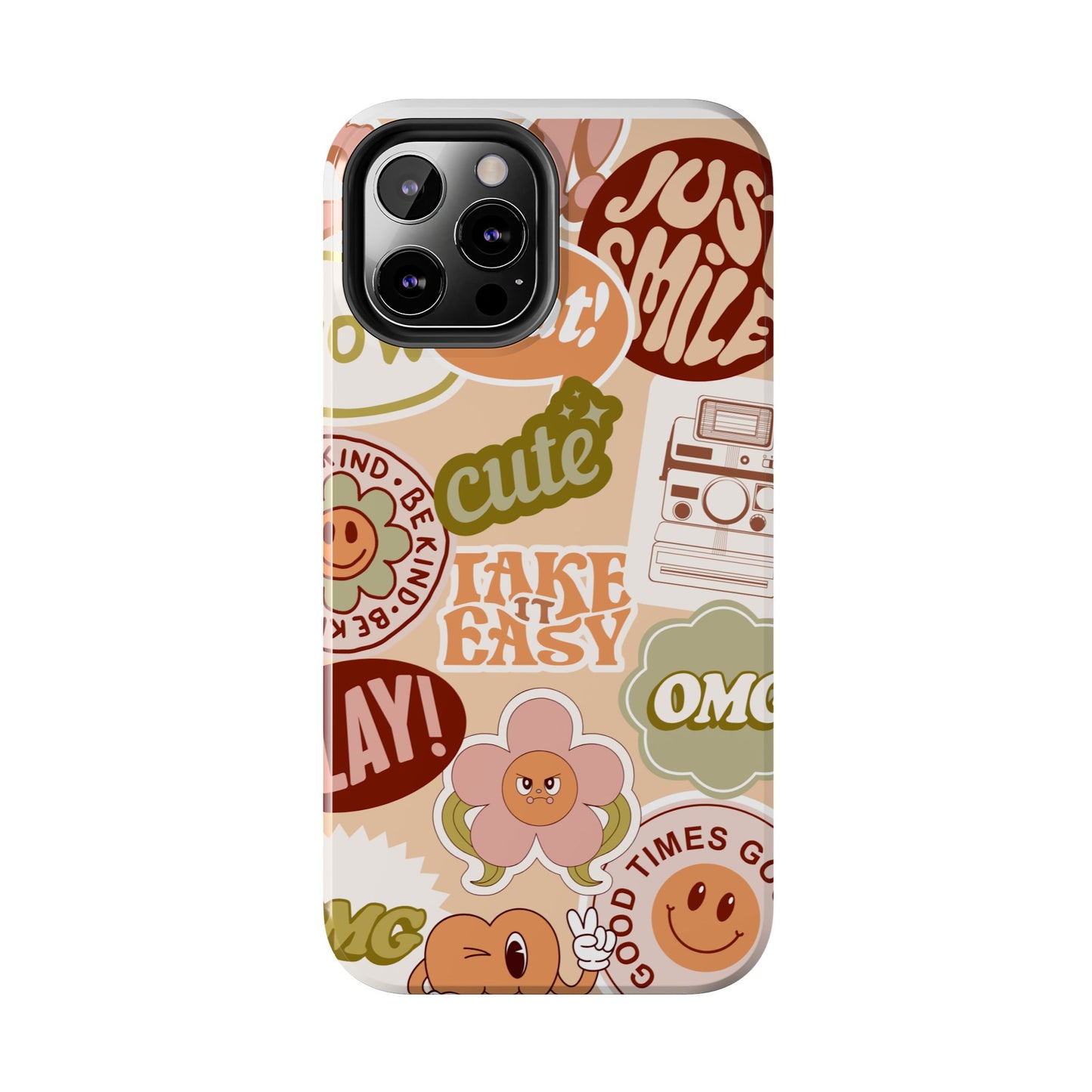 Vibrant, Positive Affirmation Sticker Phone Cases, Cute for Teens, Fun Ideas, Everyday Use
