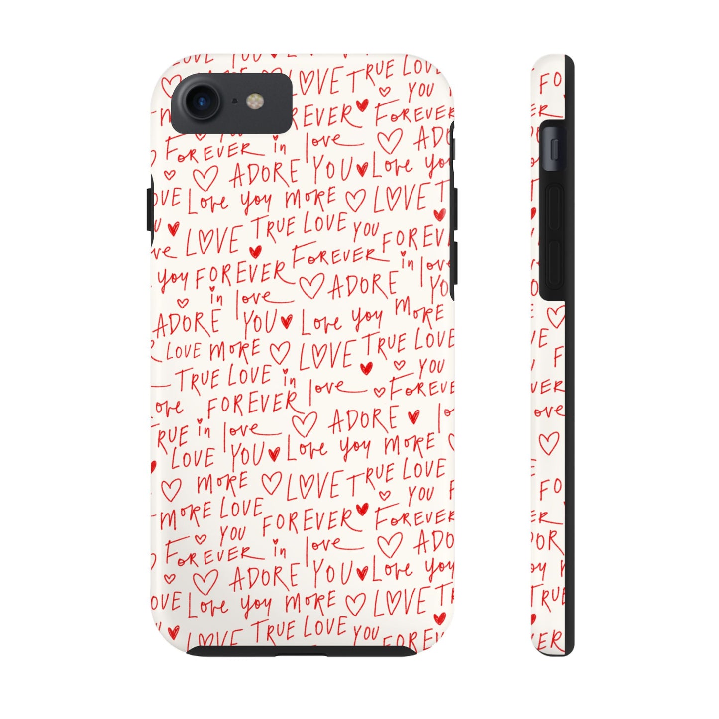 Love Hearts Tough Case for iPhone, Cute Heart Design, Adore You Case, True Love Protection