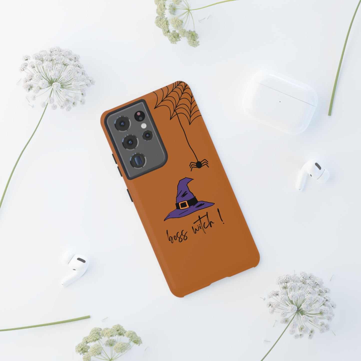 Halloween Phone Case, Boss Witch Phone Cover, Spooky Witch Design, Phone Accessory, Gift for Her, Autumn Decor, Witchy Aesthetic