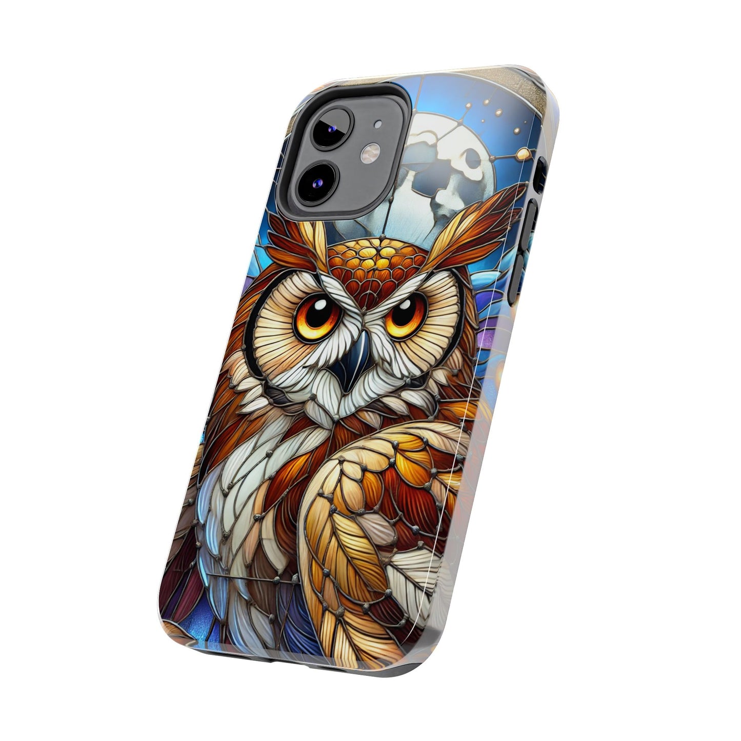 IPhone Case - Owl Stained Glass Design - Durable Protection