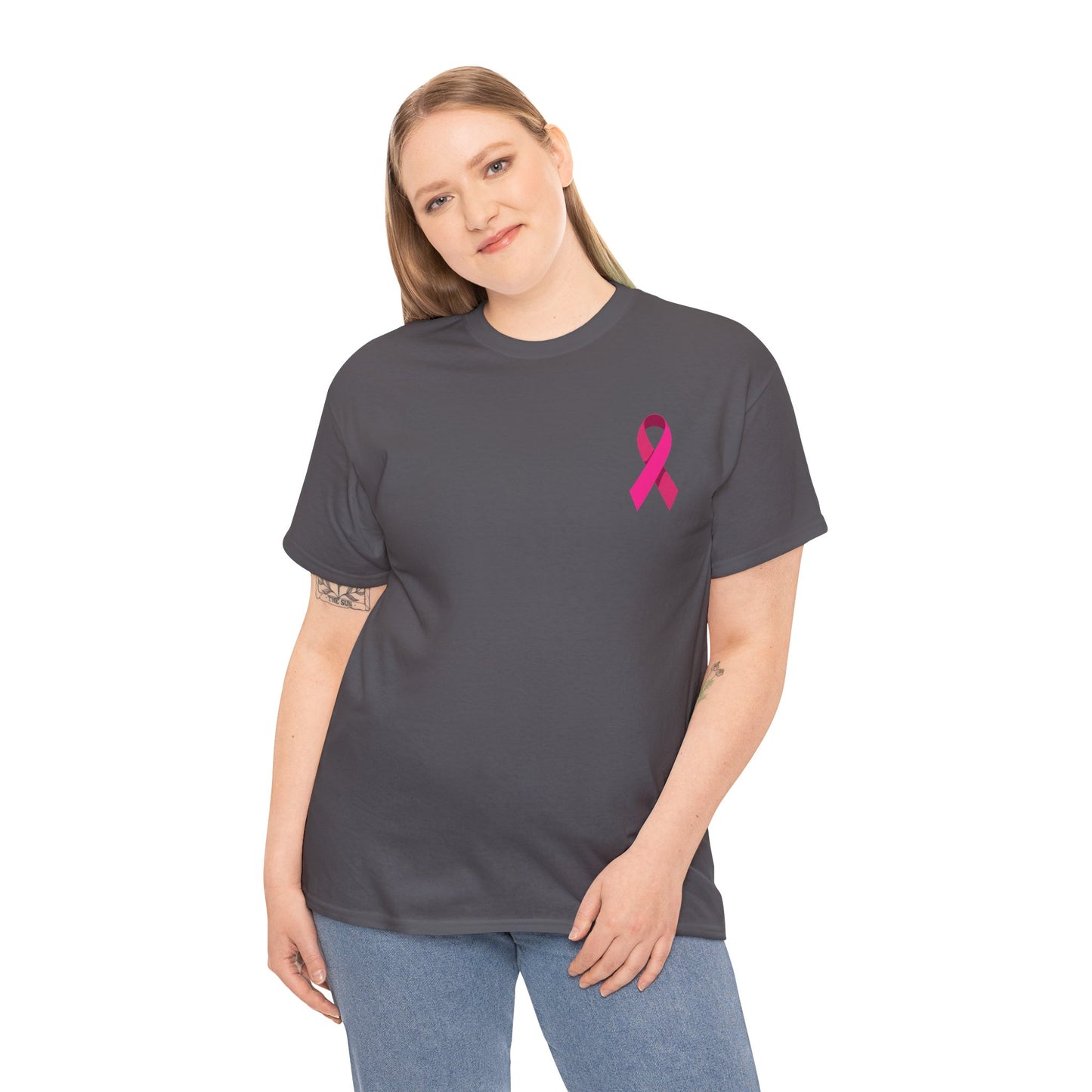 Her Fight Our Fight Unisex Cotton Tee – Support Breast Cancer Awareness
