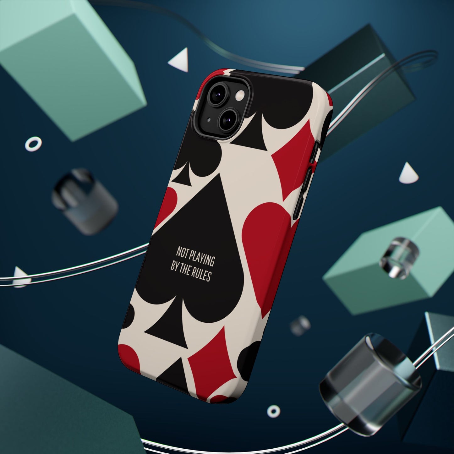 Bold Playing Card Tough Phone Case - Not Playing by the Rules for Iphone