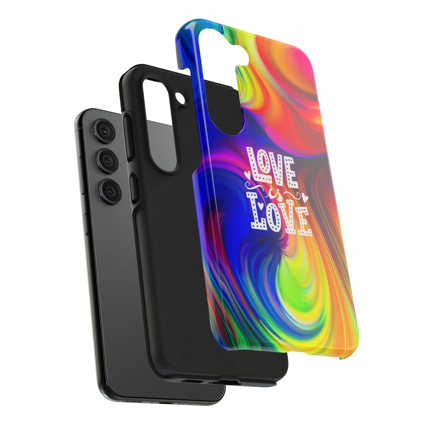 LOVE IS LOVE Colorful Love, Pride Tough Phone Case
