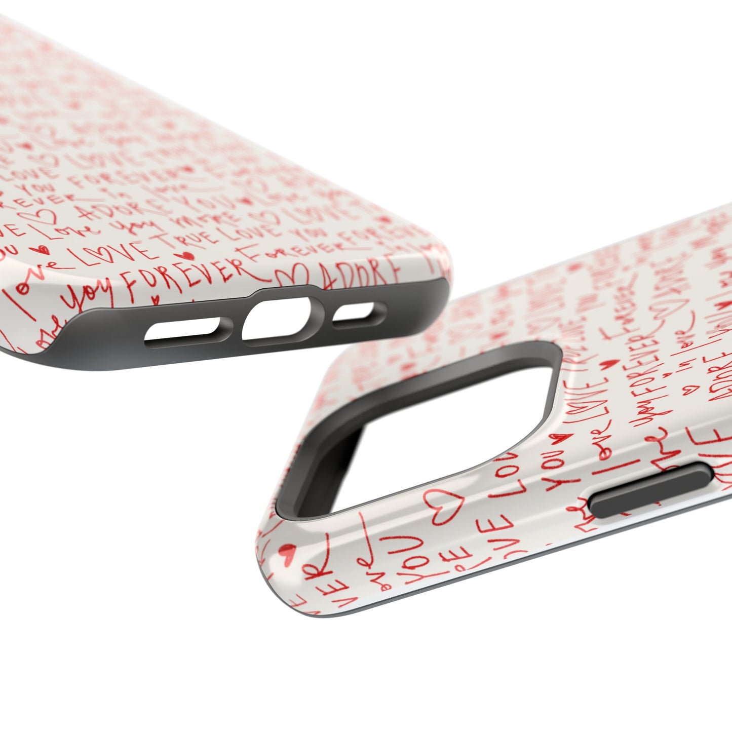 Love Hearts MAGNETIC Tough Case for iPhone, Cute Heart Design, Adore You Case, True Love Protection