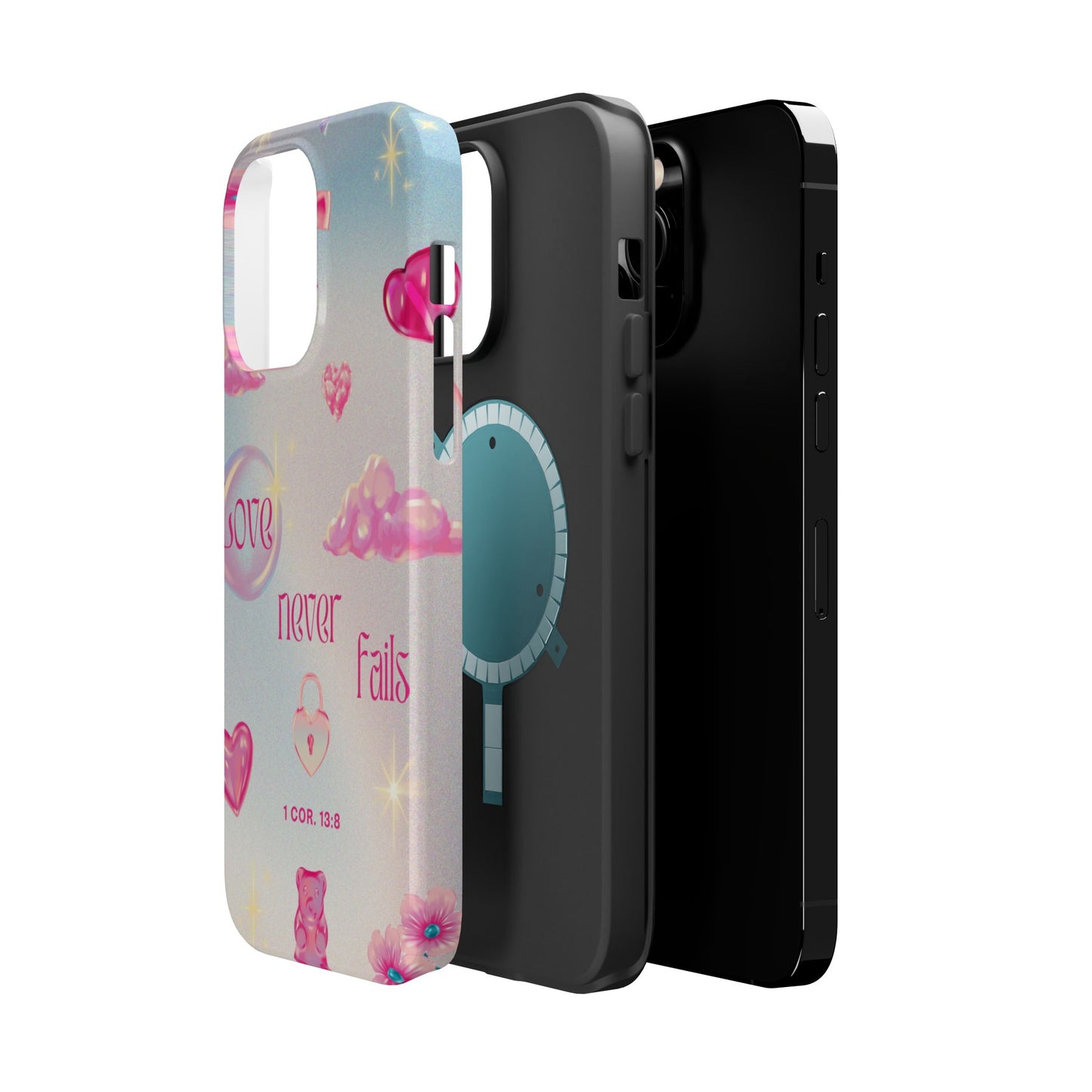 Love Never Fails Bible Verse Tough MAGNETIC Phone Case