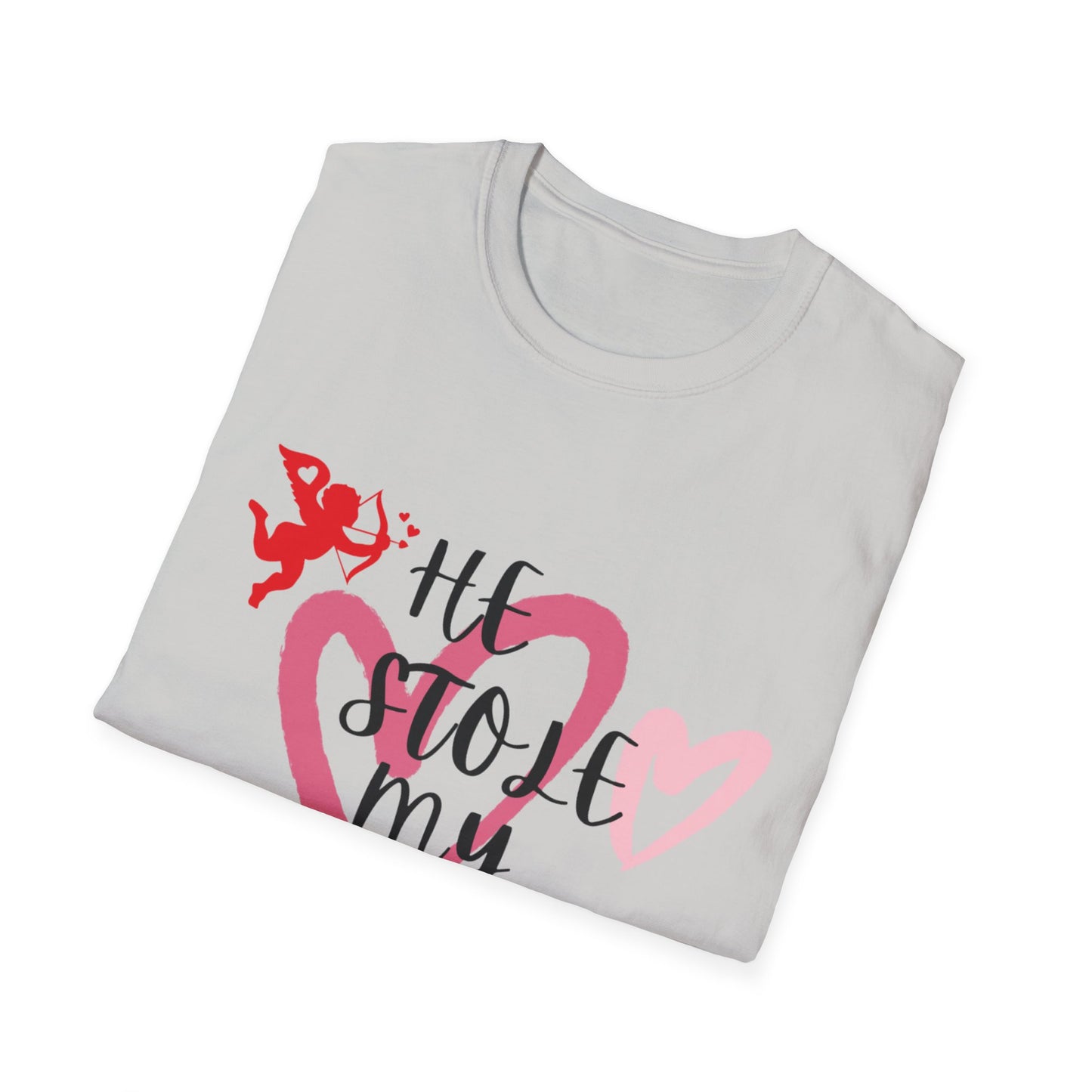 He Stole My Heart Unisex T-Shirt - Cute Valentine’s Day Couple Shift