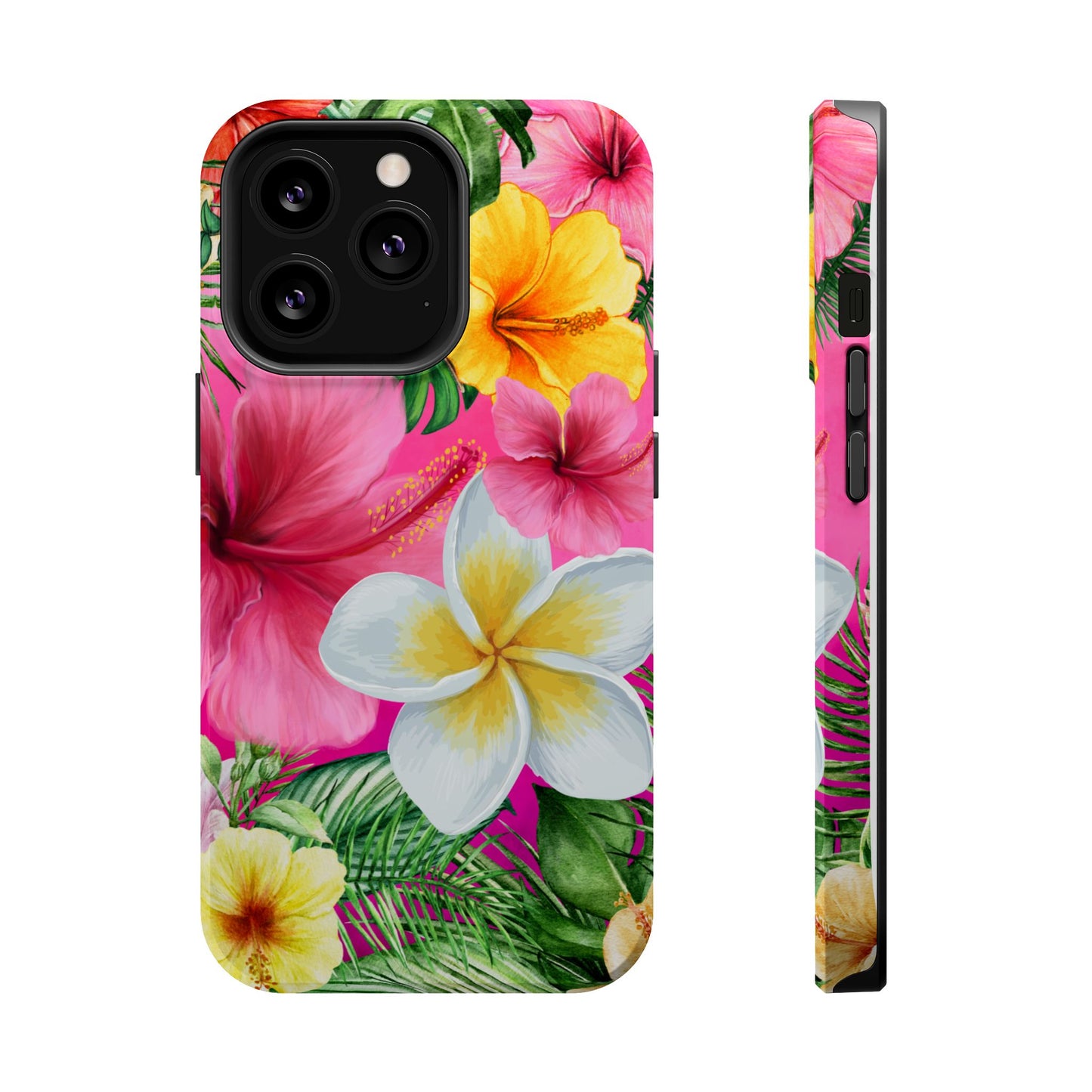 Tropical Floral MAGNETIC Phone Case - Tough, Durable, Chic Protection, Summer Vibes, Gift for Her