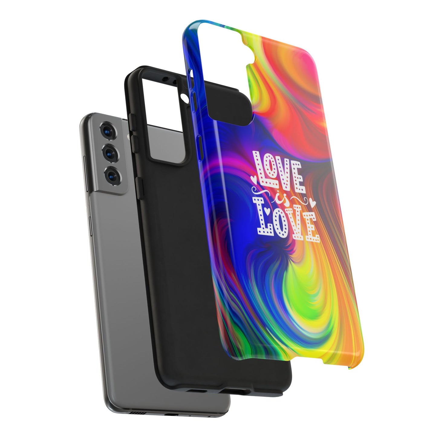 LOVE IS LOVE Colorful Love, Pride Tough Phone Case